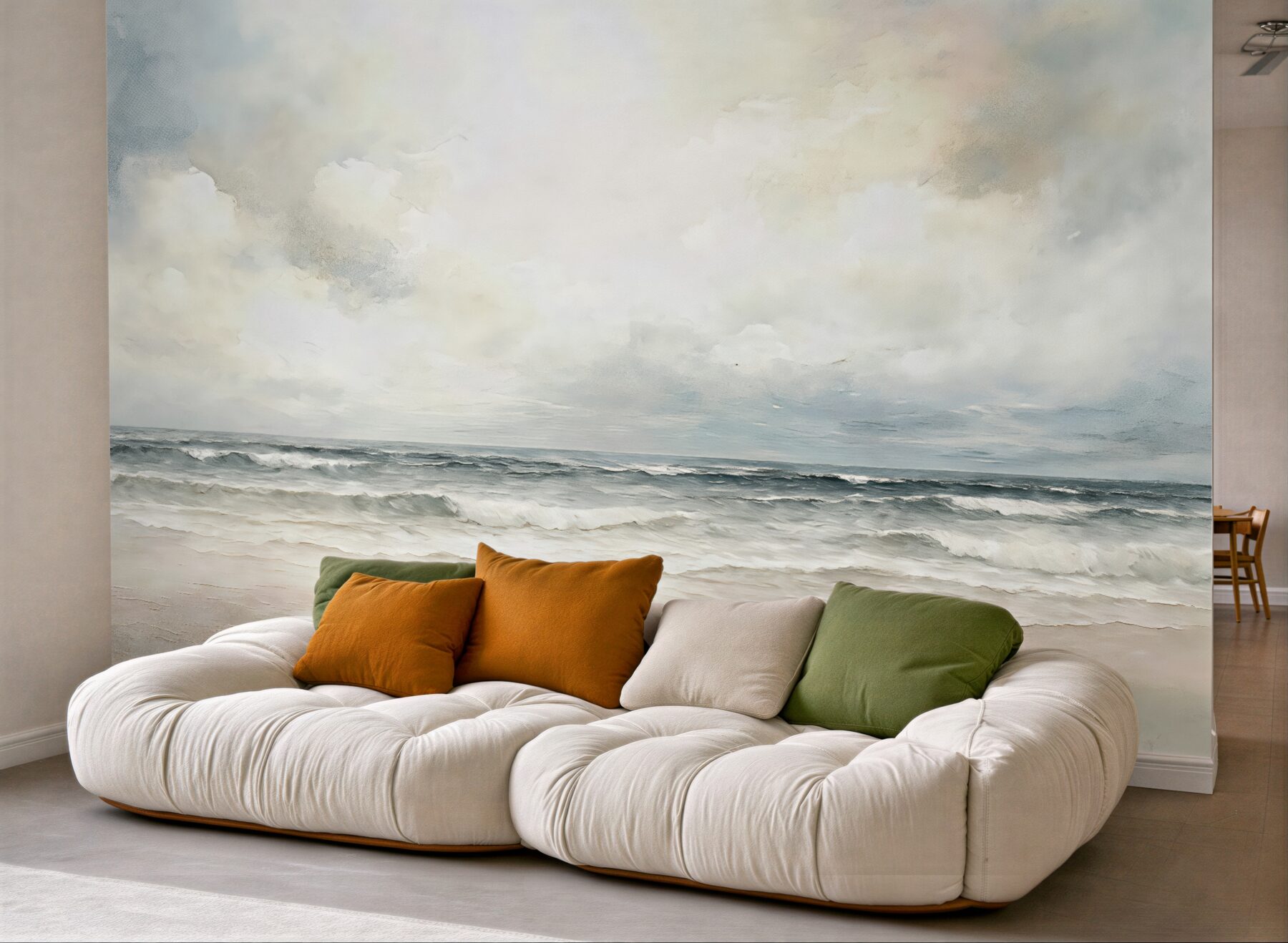 Fototapeta Abstrakcyjny widnokrąg połączenia nieba i oceanu.