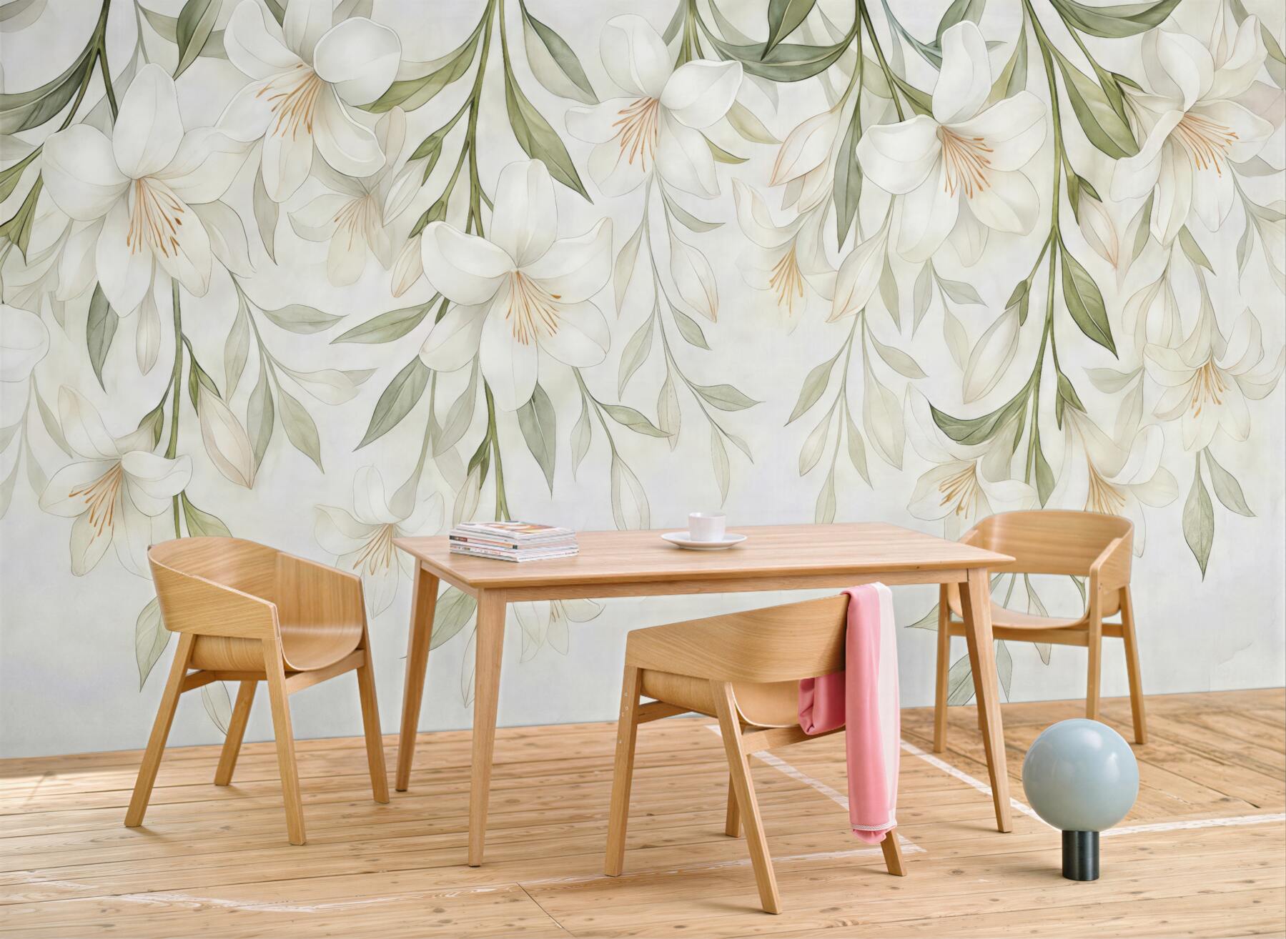 Fototapeta Łagodne kwiaty jaśminu z wierzchu.