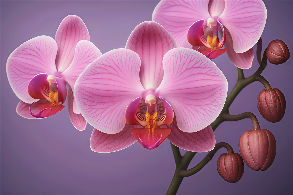 Fototapeta Zjawiskowy kwiat orchidei.