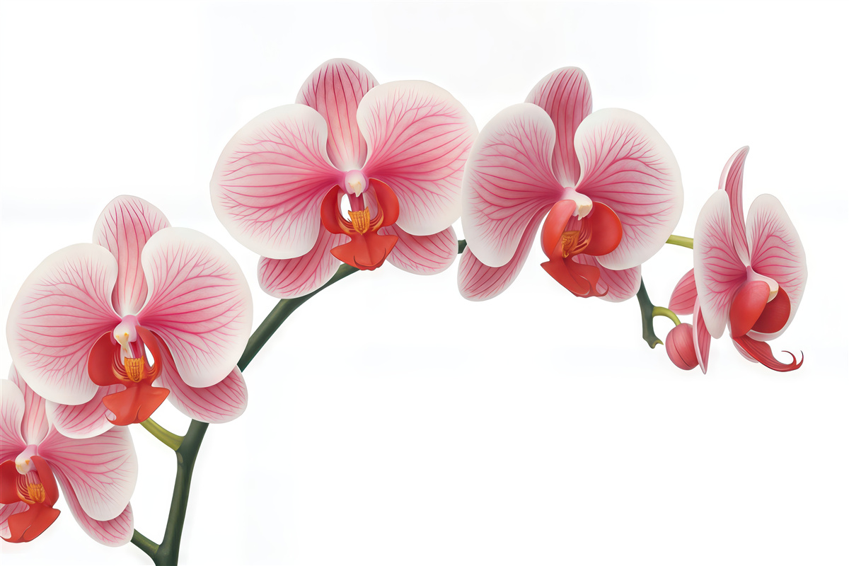 Fototapeta Gałąź kwiatu orchidei.