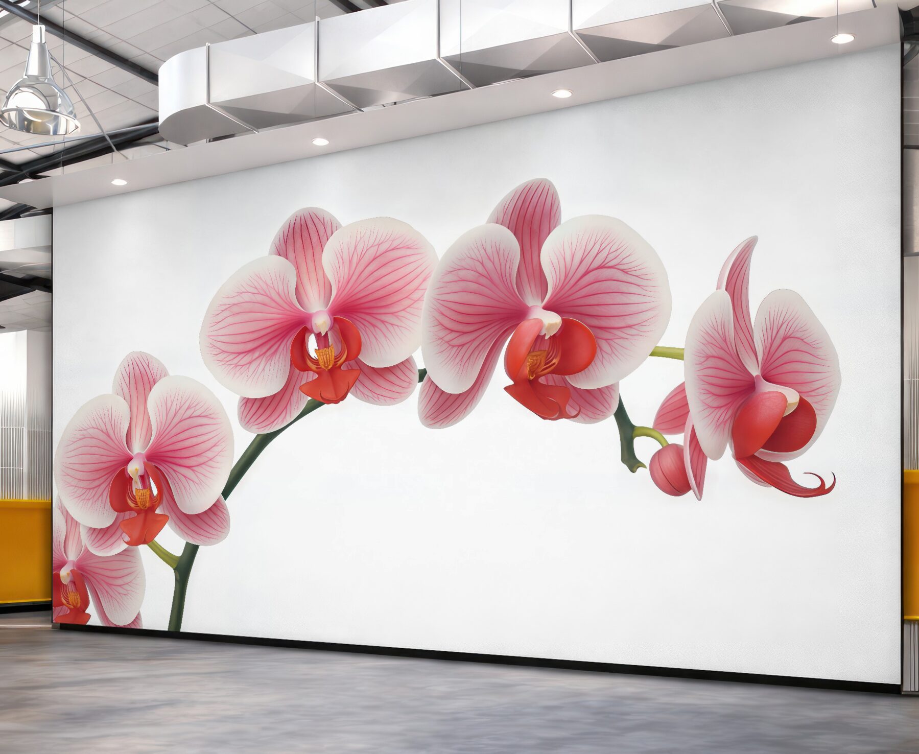 Fototapeta Gałąź kwiatu orchidei.