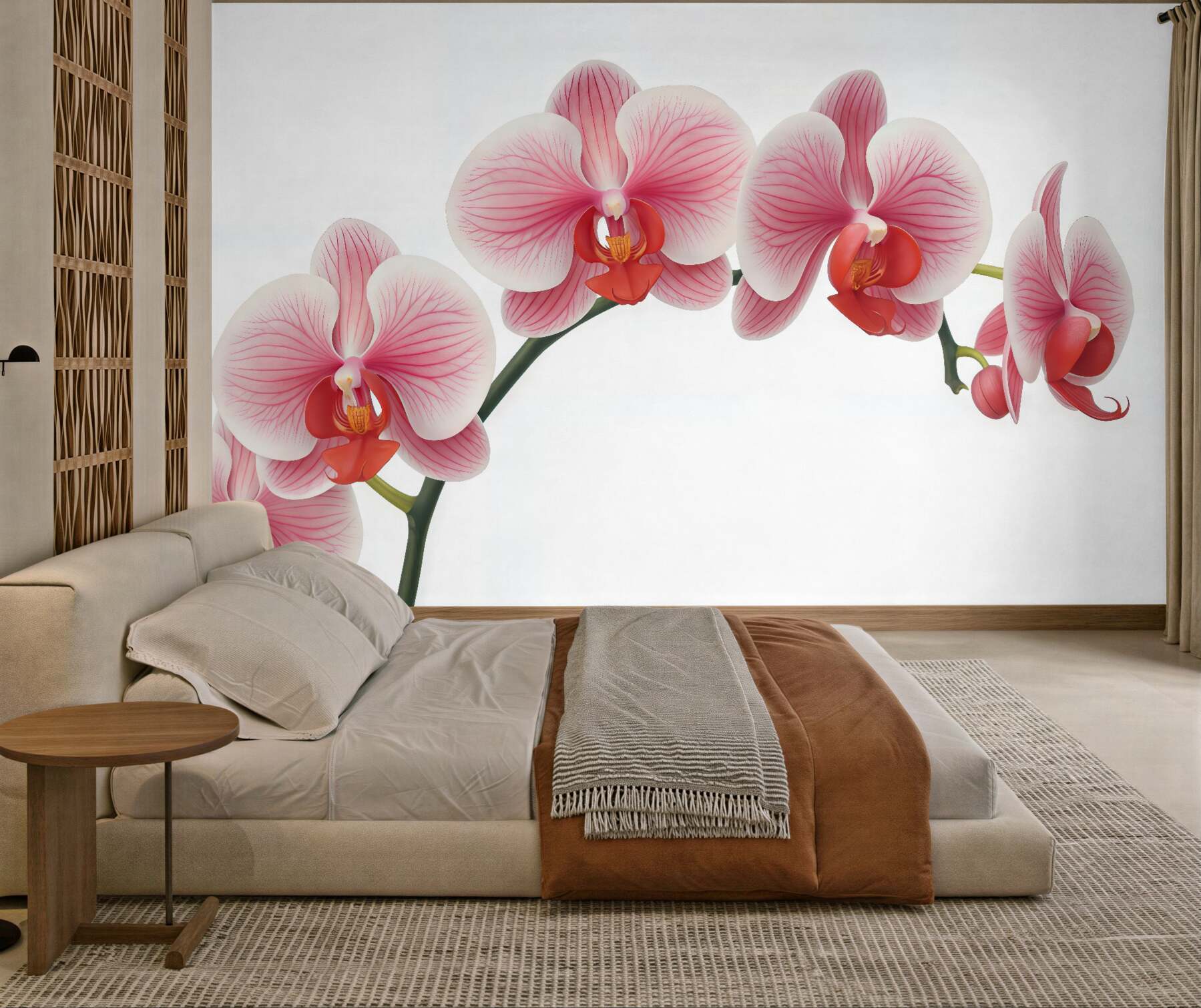 Fototapeta Gałąź kwiatu orchidei.