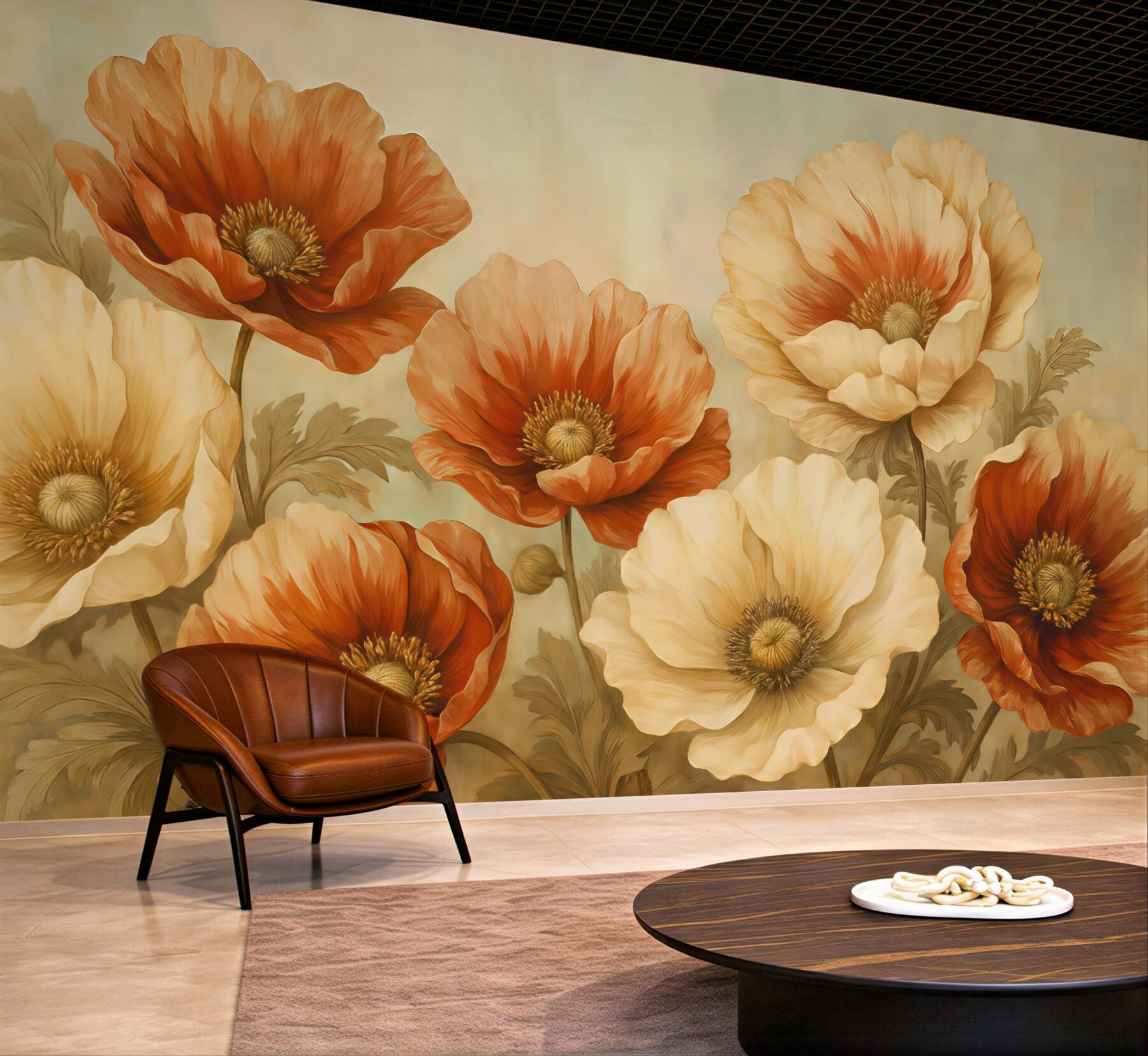 Fototapeta Maki w stylu retro.