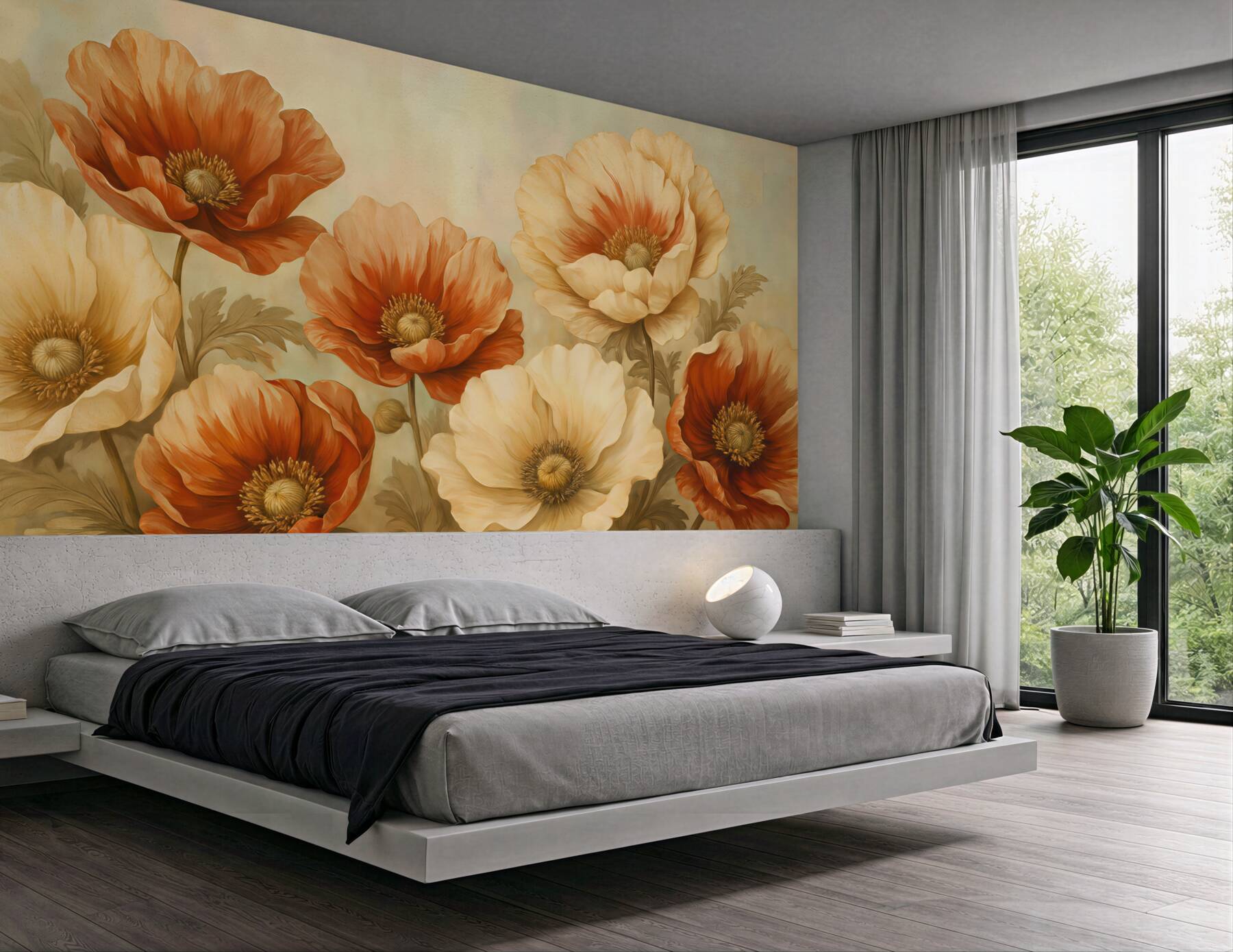 Fototapeta Maki w stylu retro.