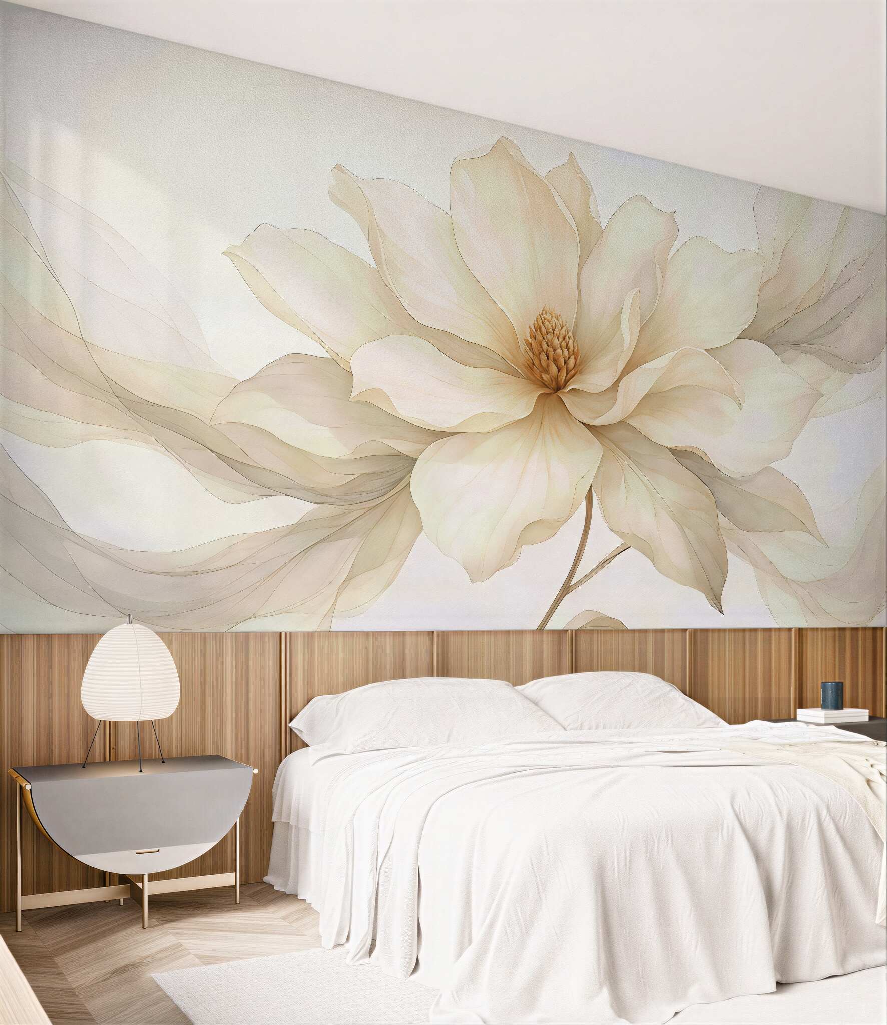 Fototapeta Stylowy kwiat w delikatnych odcieniach.