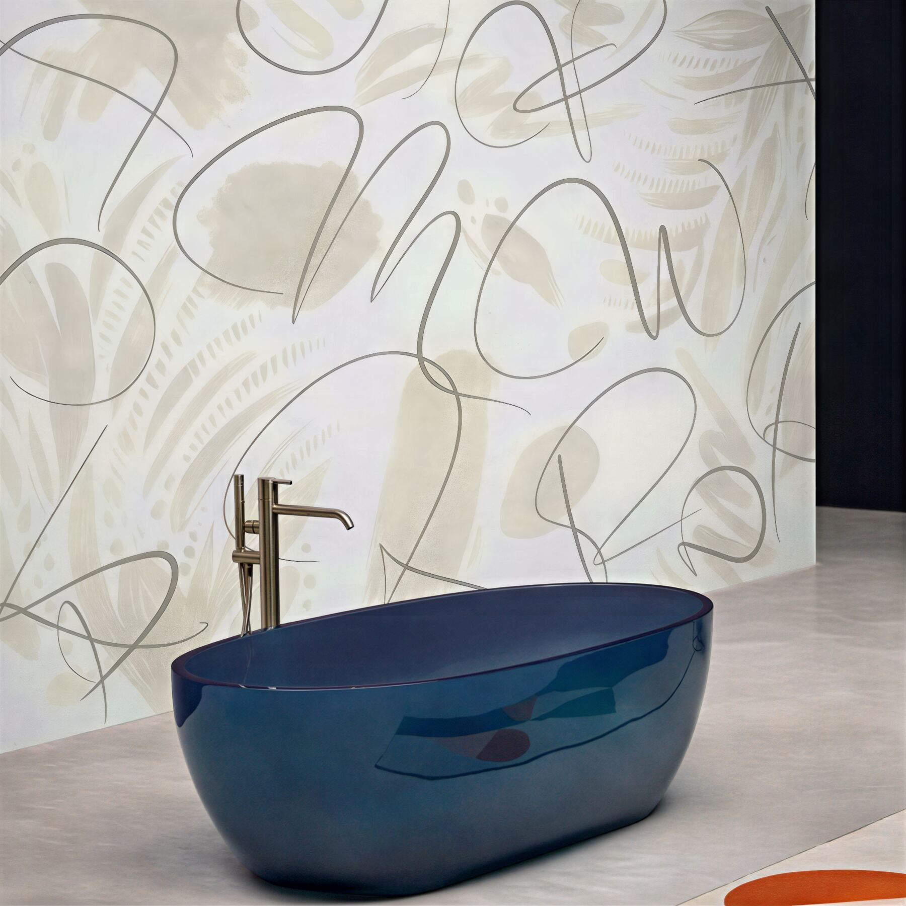 Fototapeta delikatna abstrakcja w kremowych tonach