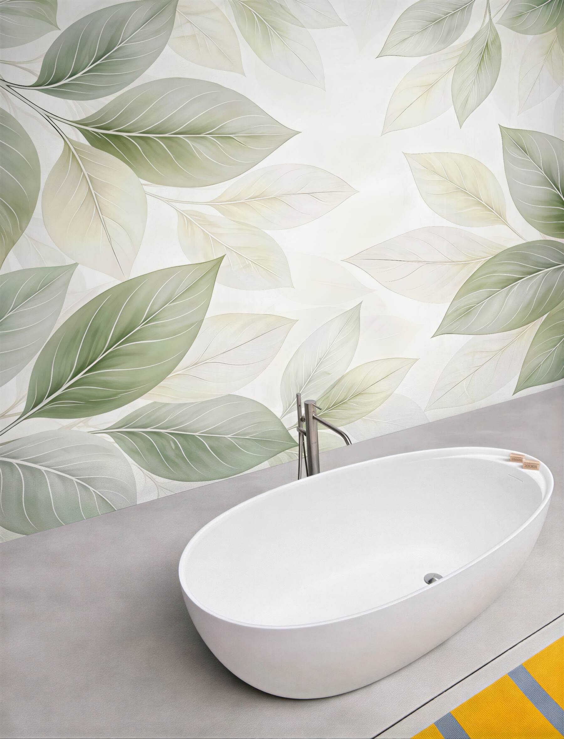 Fototapeta pastelowe liście w delikatnej harmonii