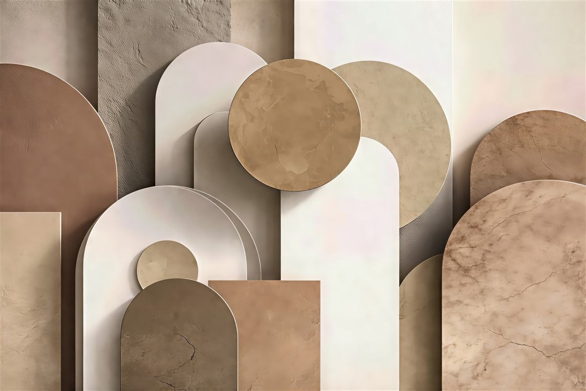 Fototapeta geometria z symulacją objętościowości