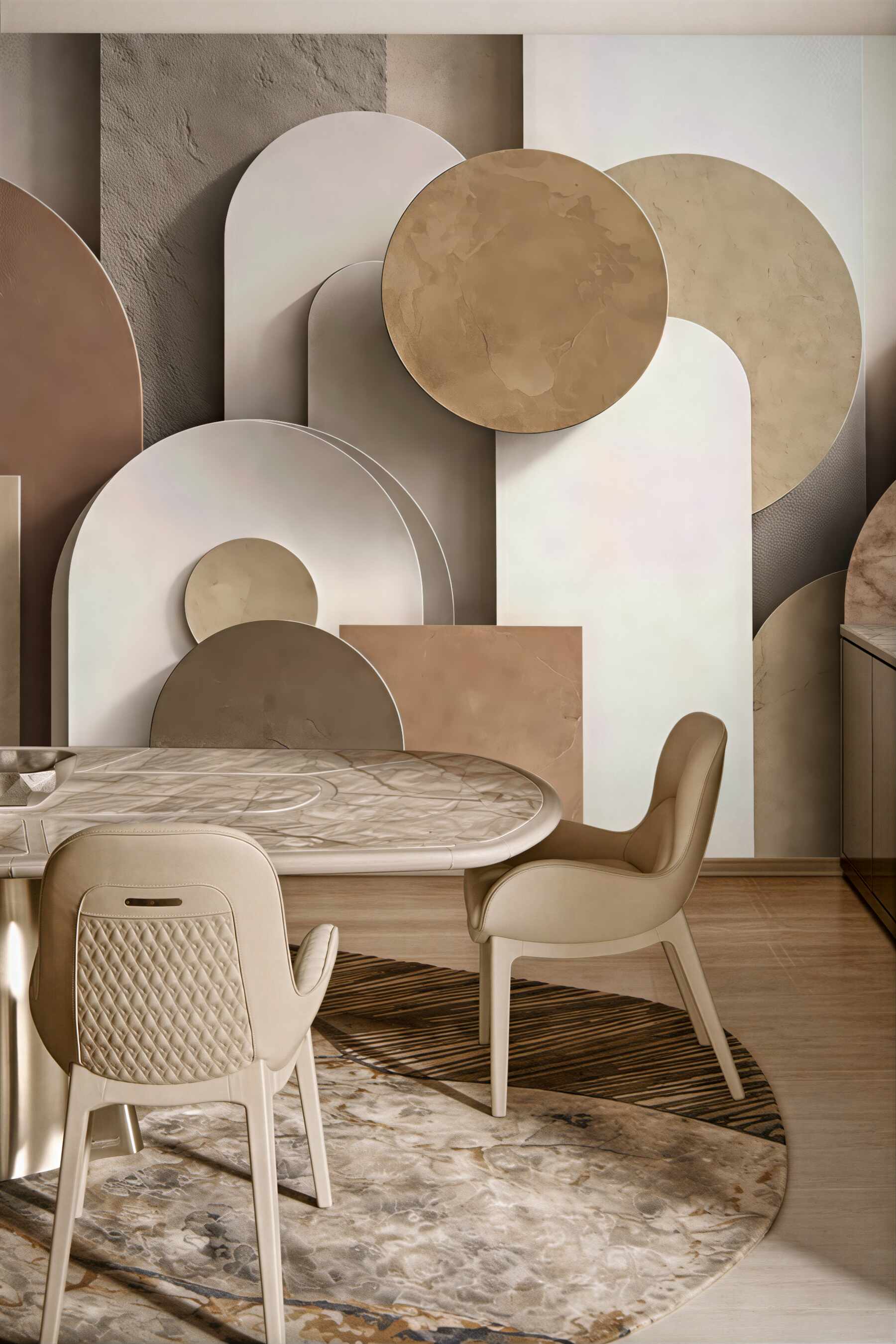 Fototapeta geometria z symulacją objętościowości