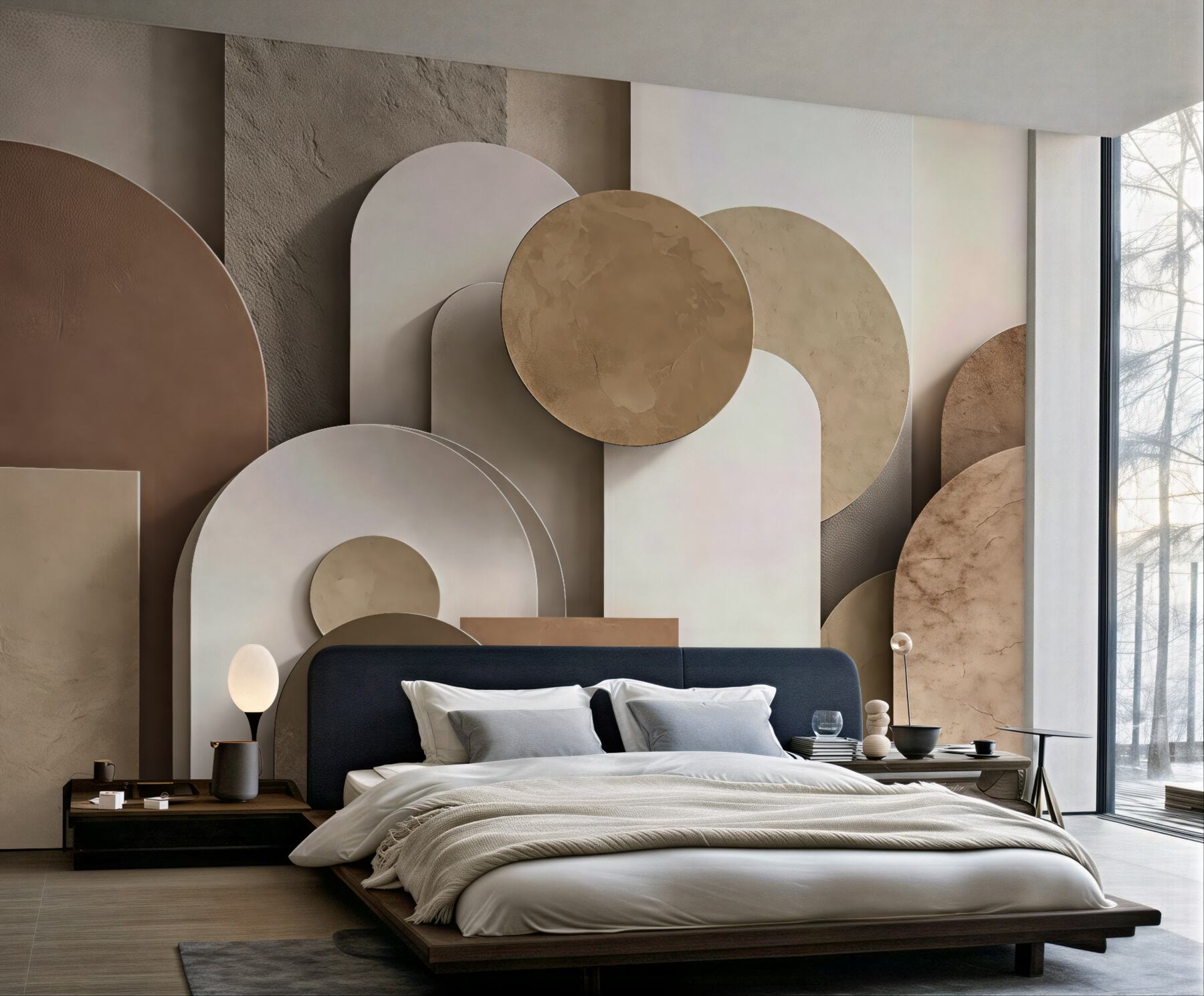 Fototapeta geometria z symulacją objętościowości