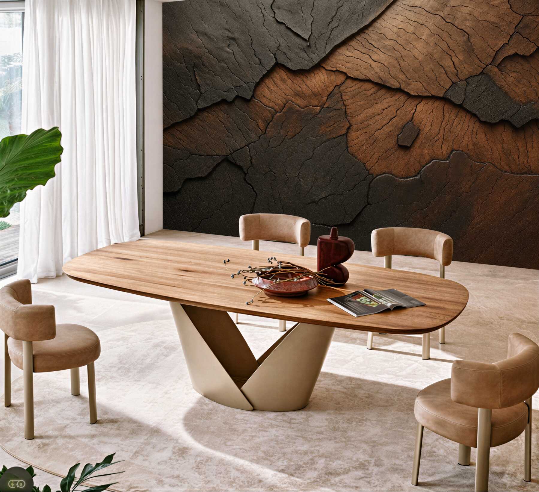 Fototapeta surowa struktura spękanej ziemi