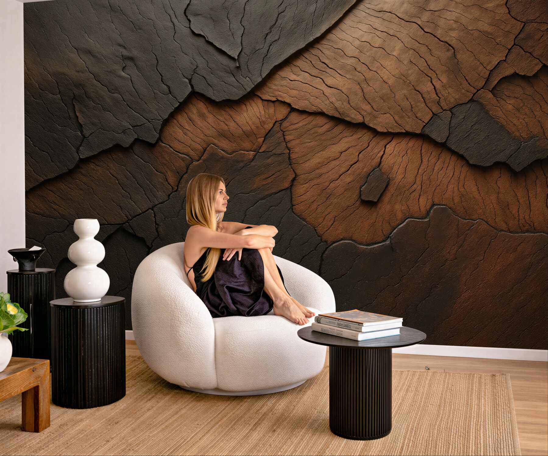 Fototapeta surowa struktura spękanej ziemi