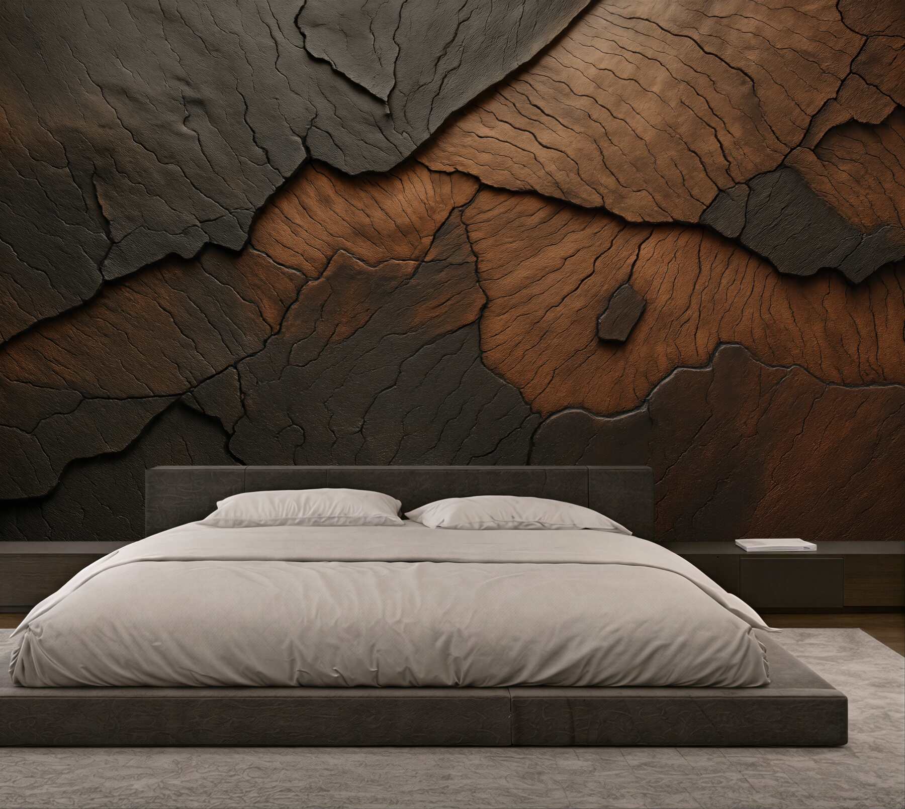 Fototapeta surowa struktura spękanej ziemi