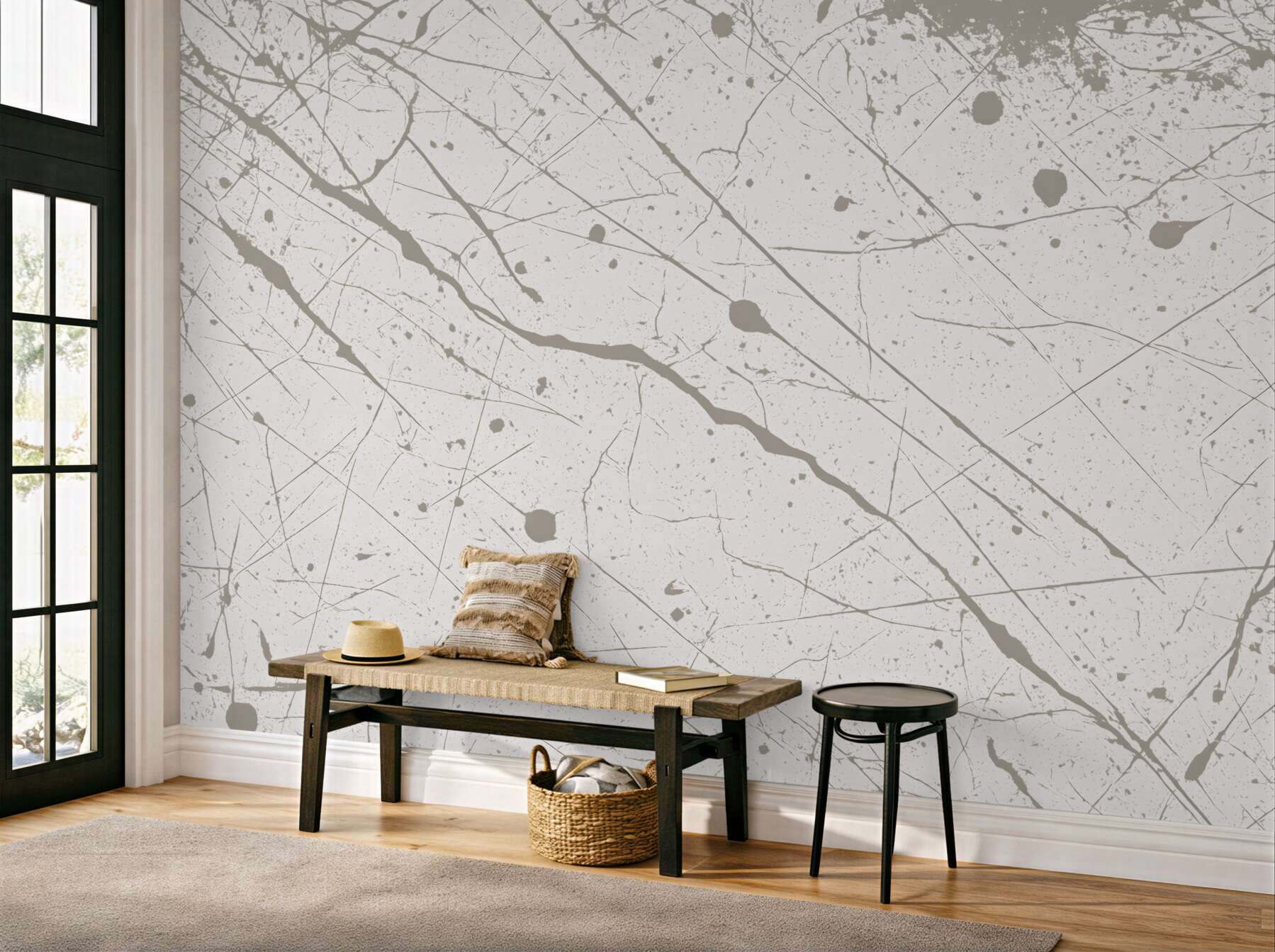 Fototapeta abstrakcyjne plamy farb w pastelowych odcieniach, współczesny styl