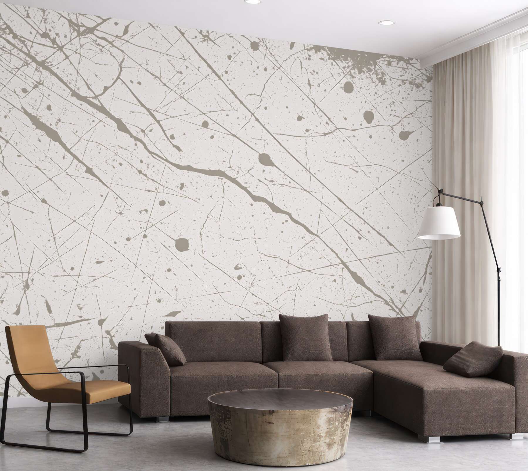 Fototapeta abstrakcyjne plamy farb w pastelowych odcieniach, współczesny styl