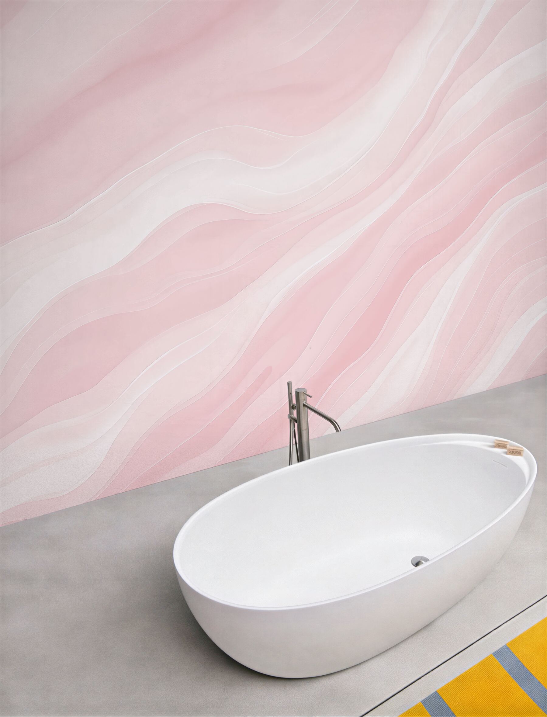 Fototapeta pudrowa fala abstrakcji