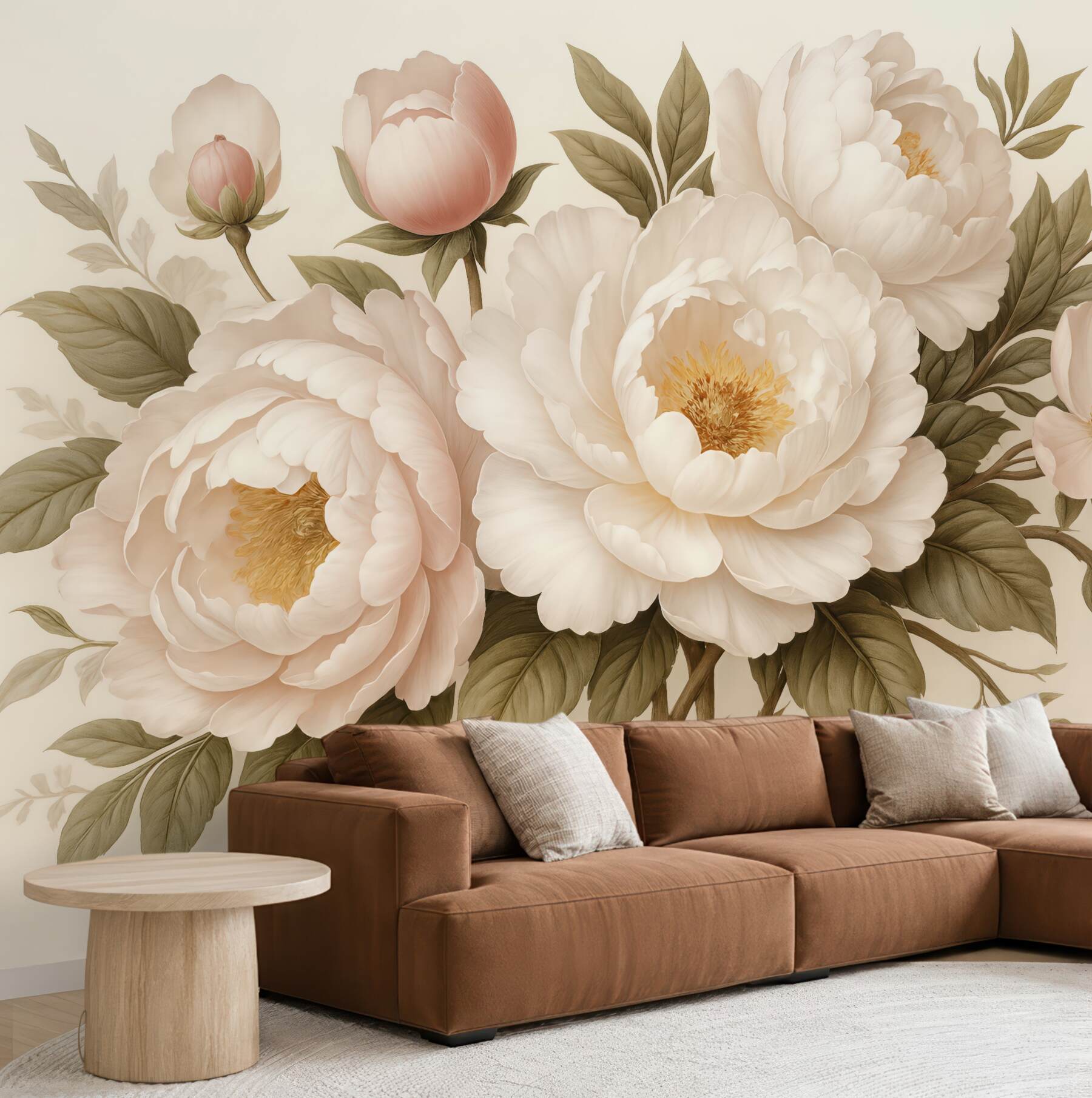 Fototapeta Jasnoróżowe pączki na różowym tle.