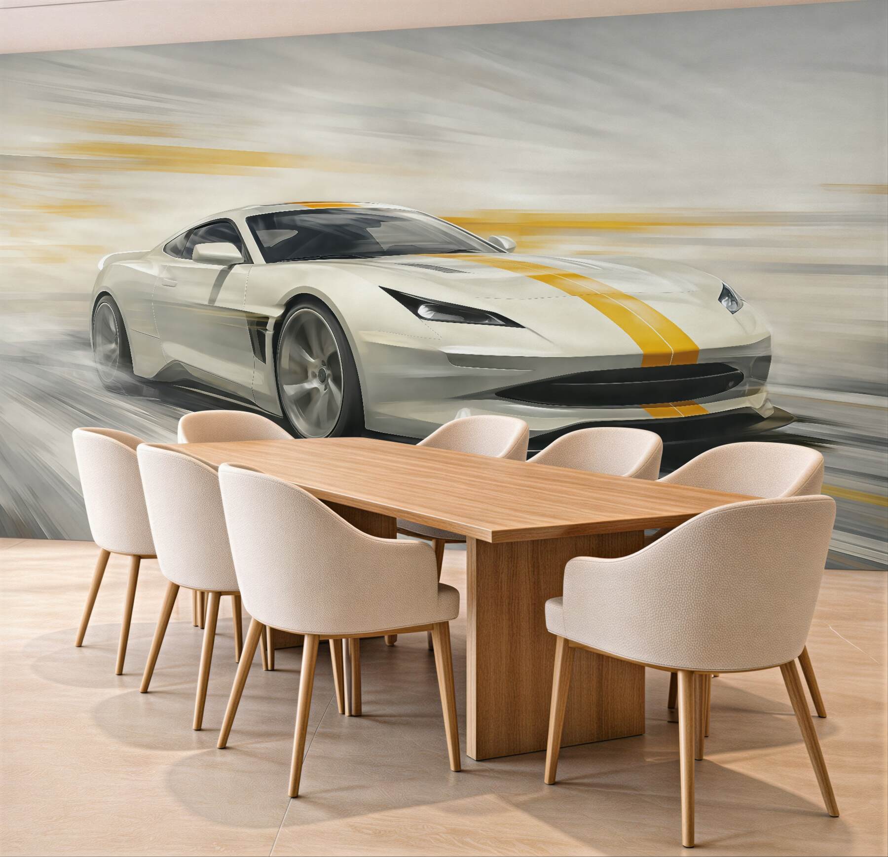 Fototapeta biała bestia prędkości