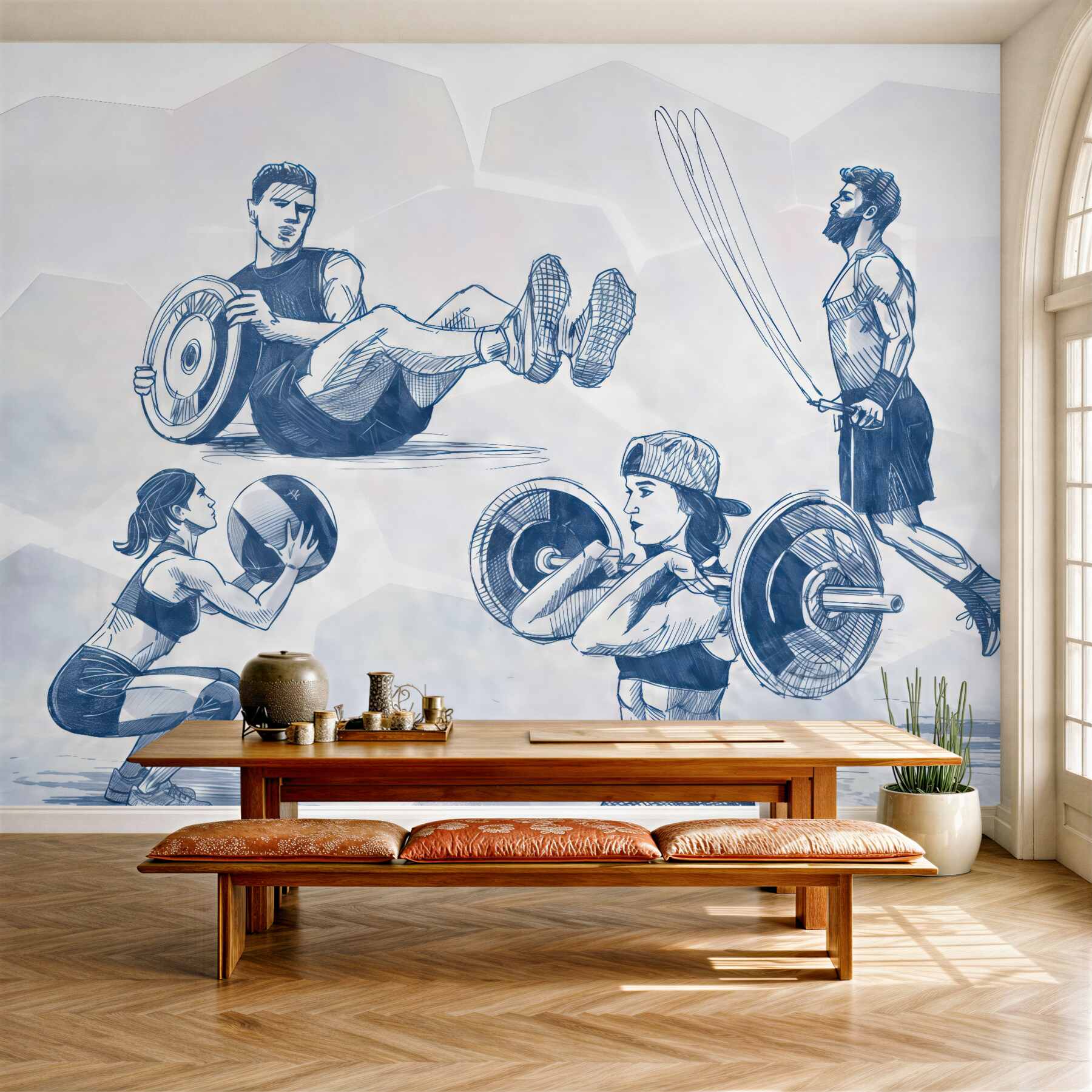 Fototapeta energia treningu fitness