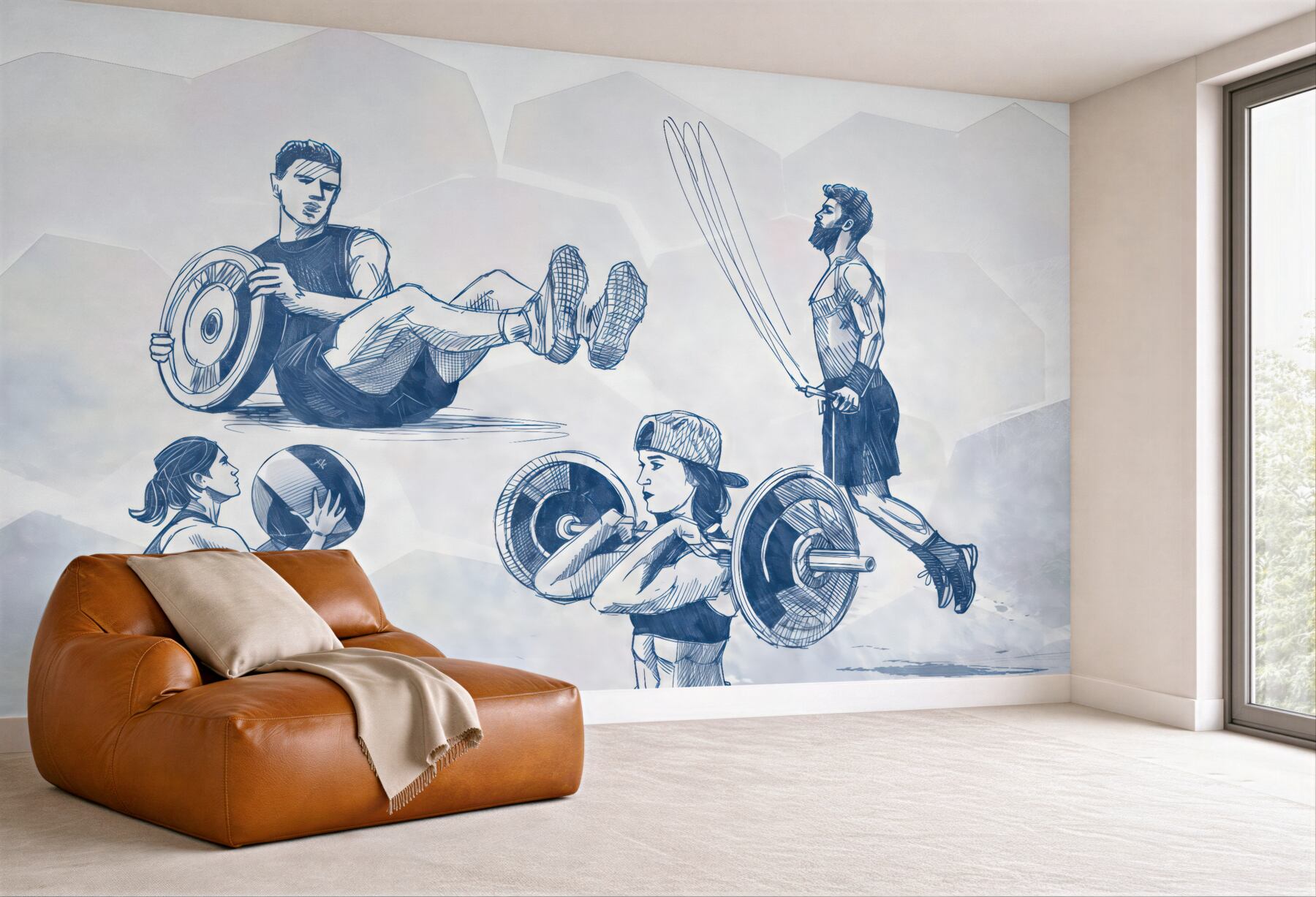 Fototapeta energia treningu fitness