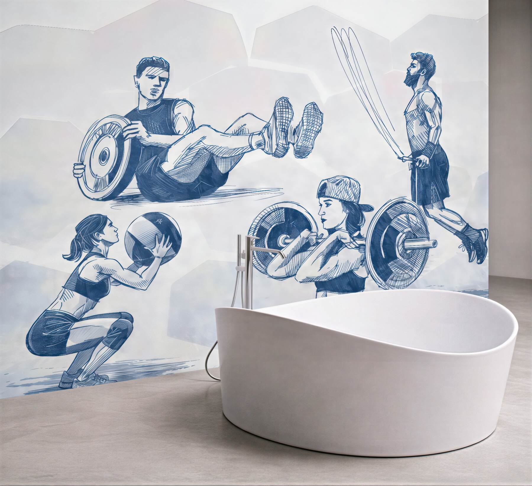 Fototapeta energia treningu fitness