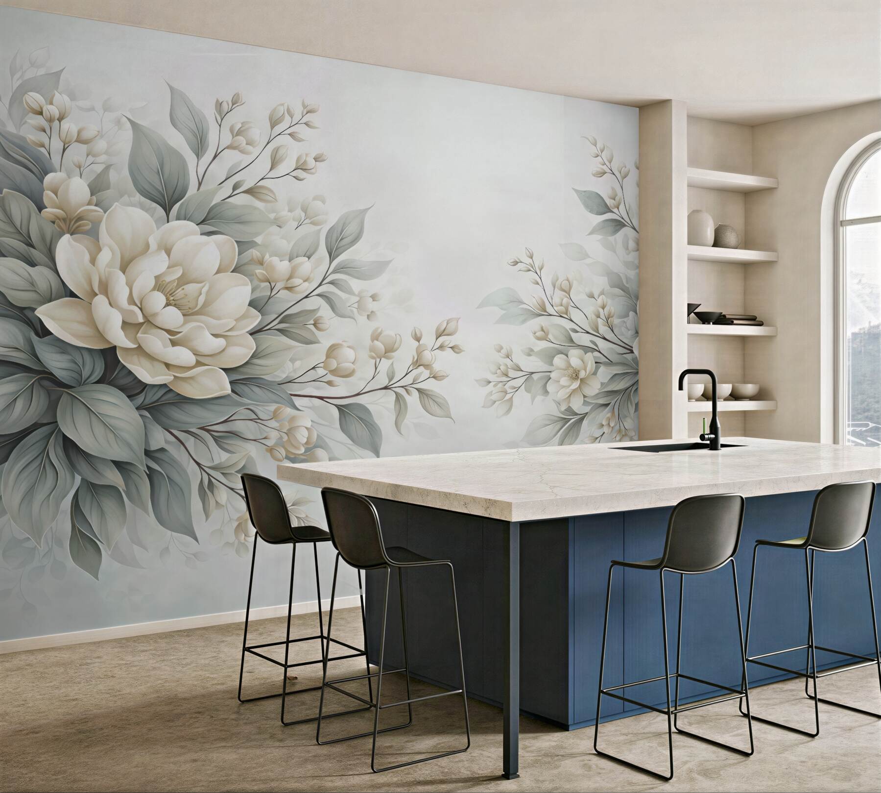 Fototapeta subtelne kremowe magnolie