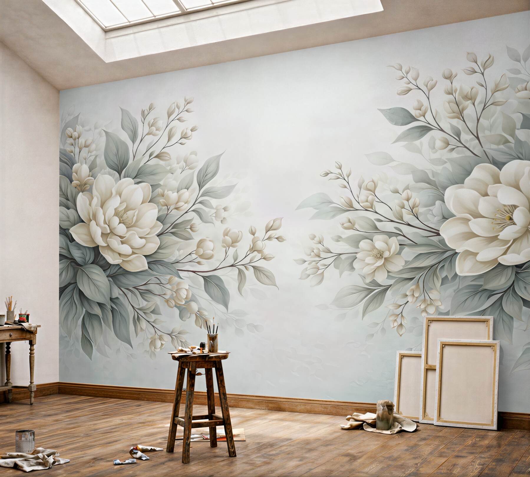 Fototapeta subtelne kremowe magnolie