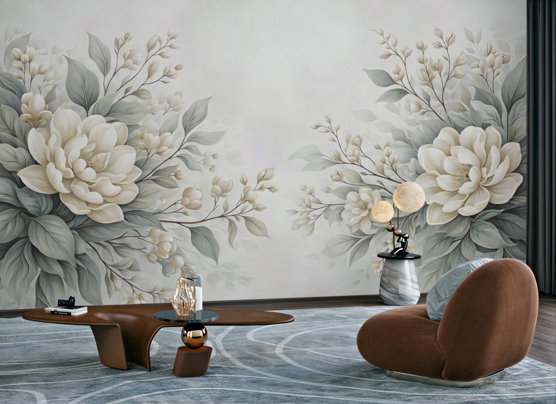 Fototapeta subtelne kremowe magnolie