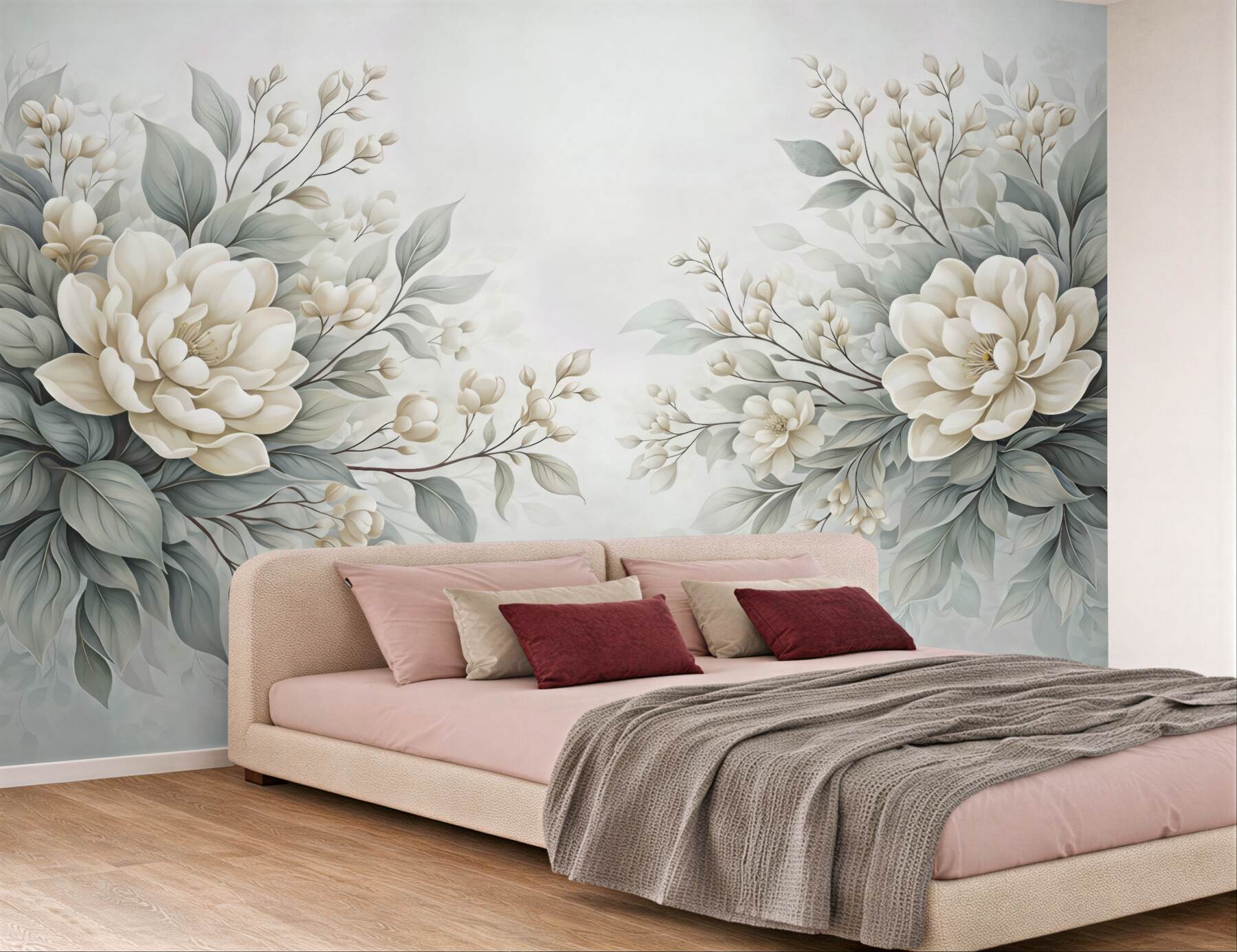 Fototapeta subtelne kremowe magnolie