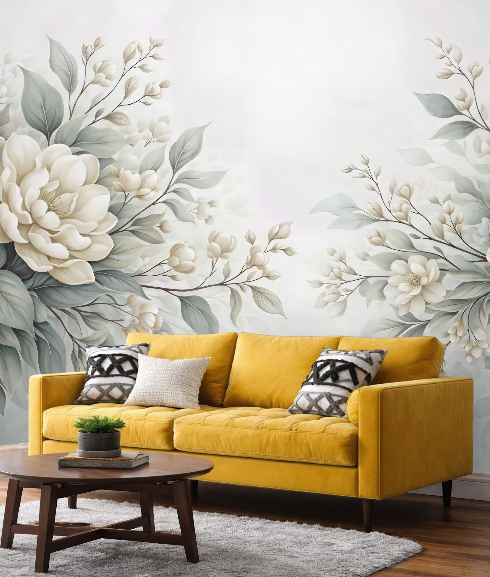 Fototapeta subtelne kremowe magnolie