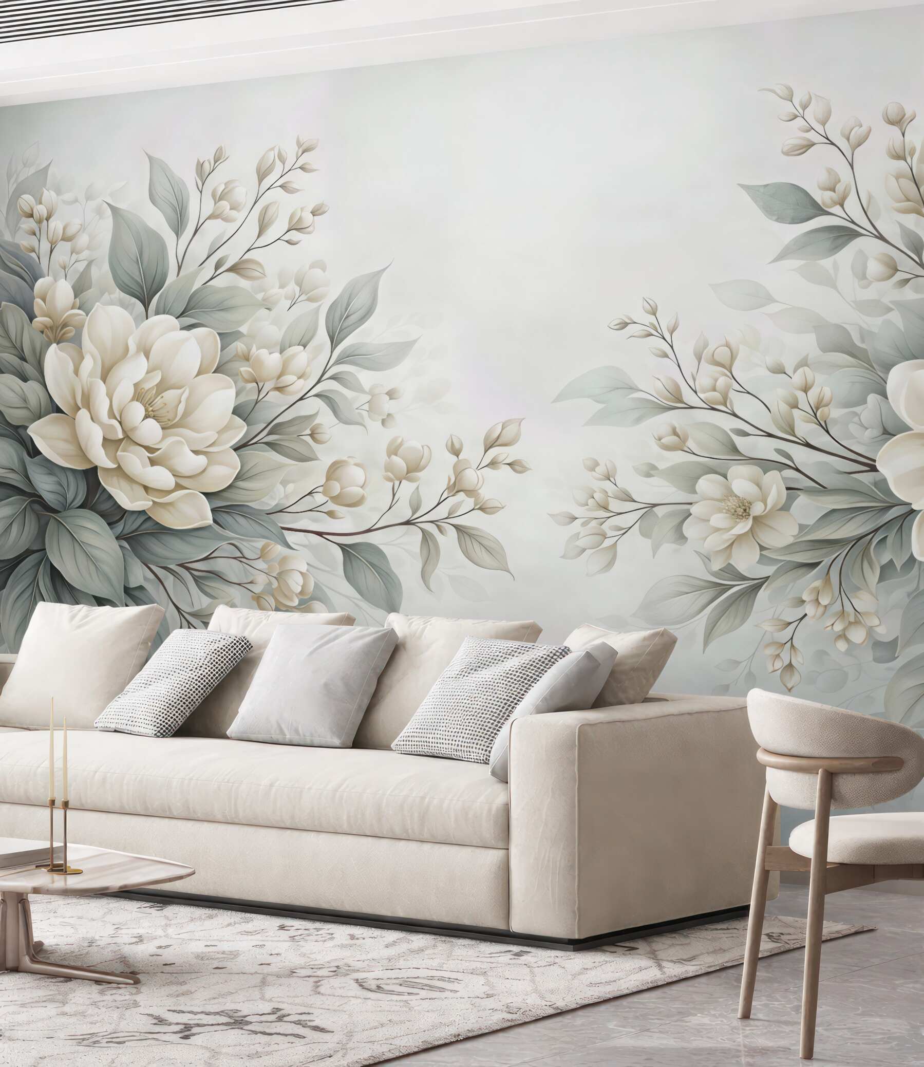Fototapeta subtelne kremowe magnolie