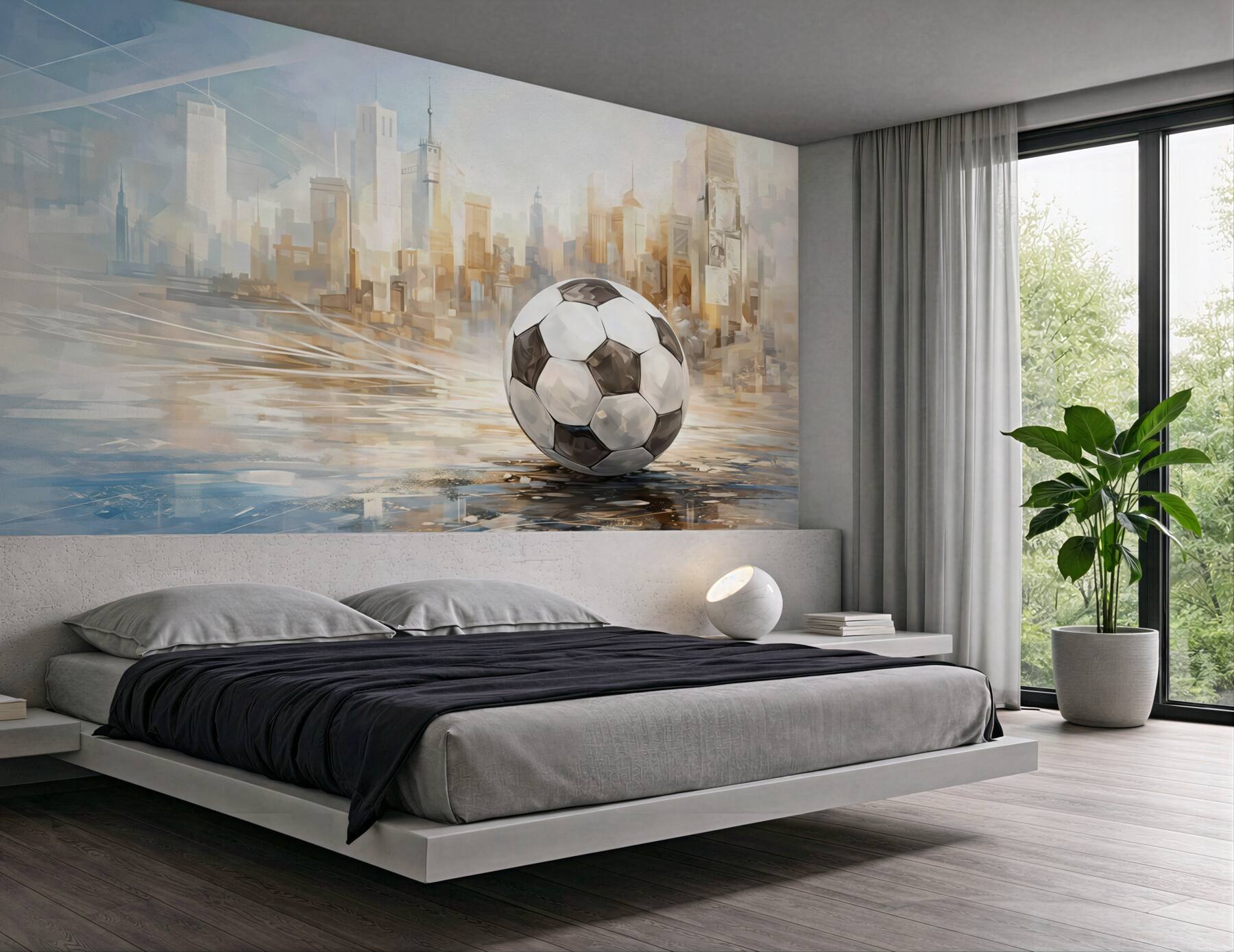 Fototapeta miejska pasja futbolu