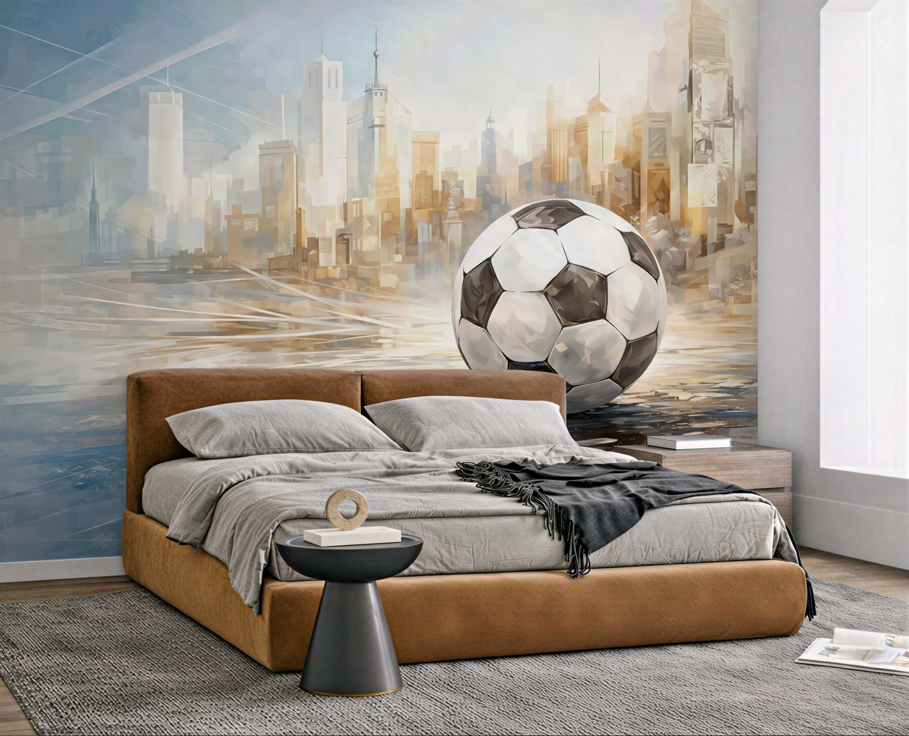 Fototapeta miejska pasja futbolu