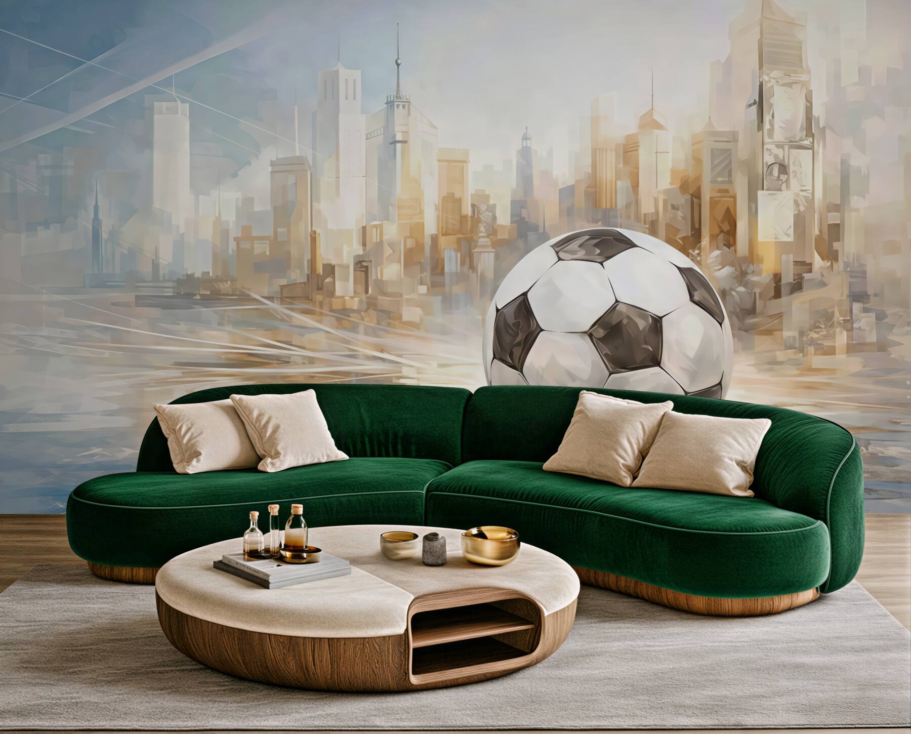 Fototapeta miejska pasja futbolu