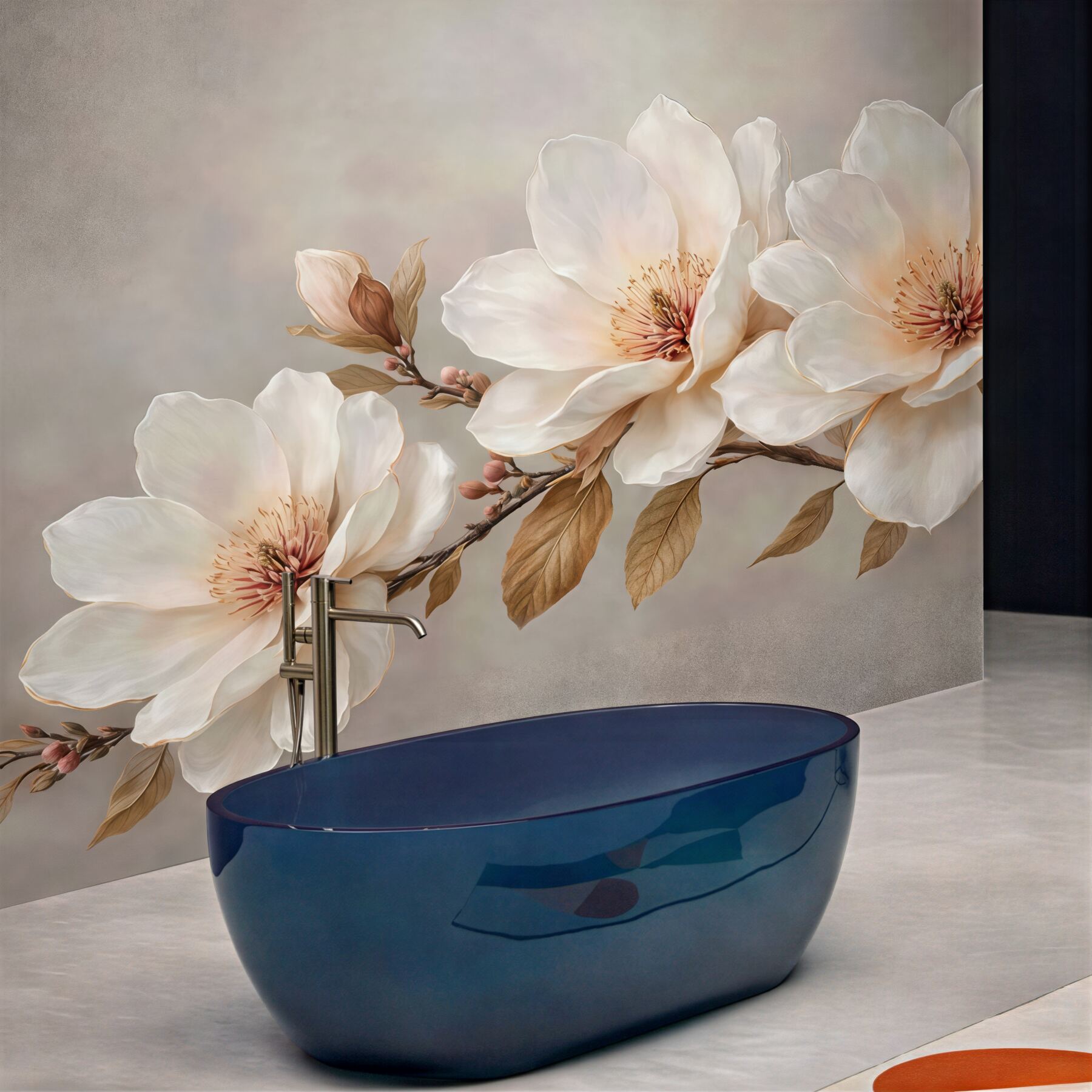 Fototapeta kremowa magnolia w rozkwicie