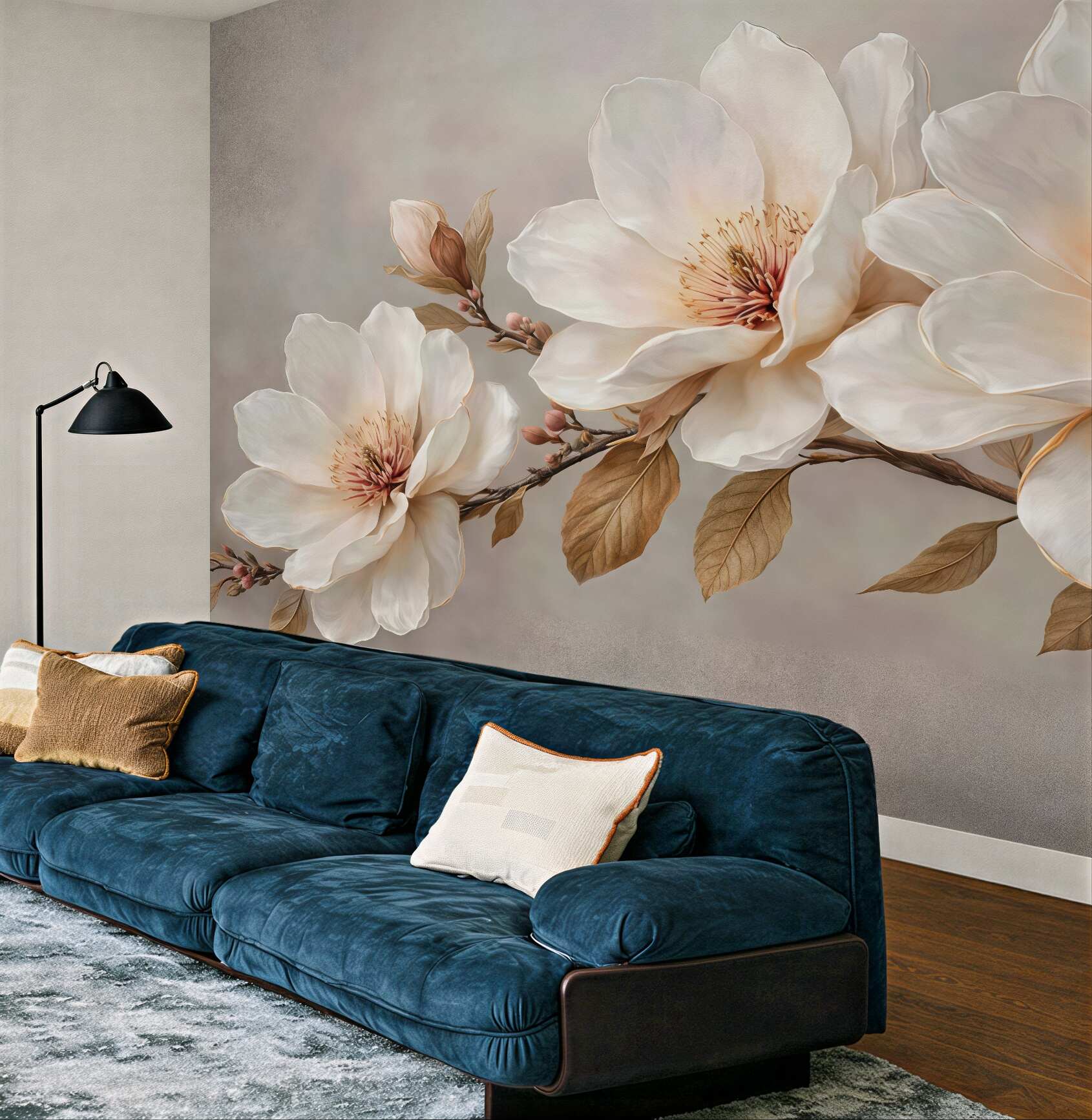 Fototapeta kremowa magnolia w rozkwicie