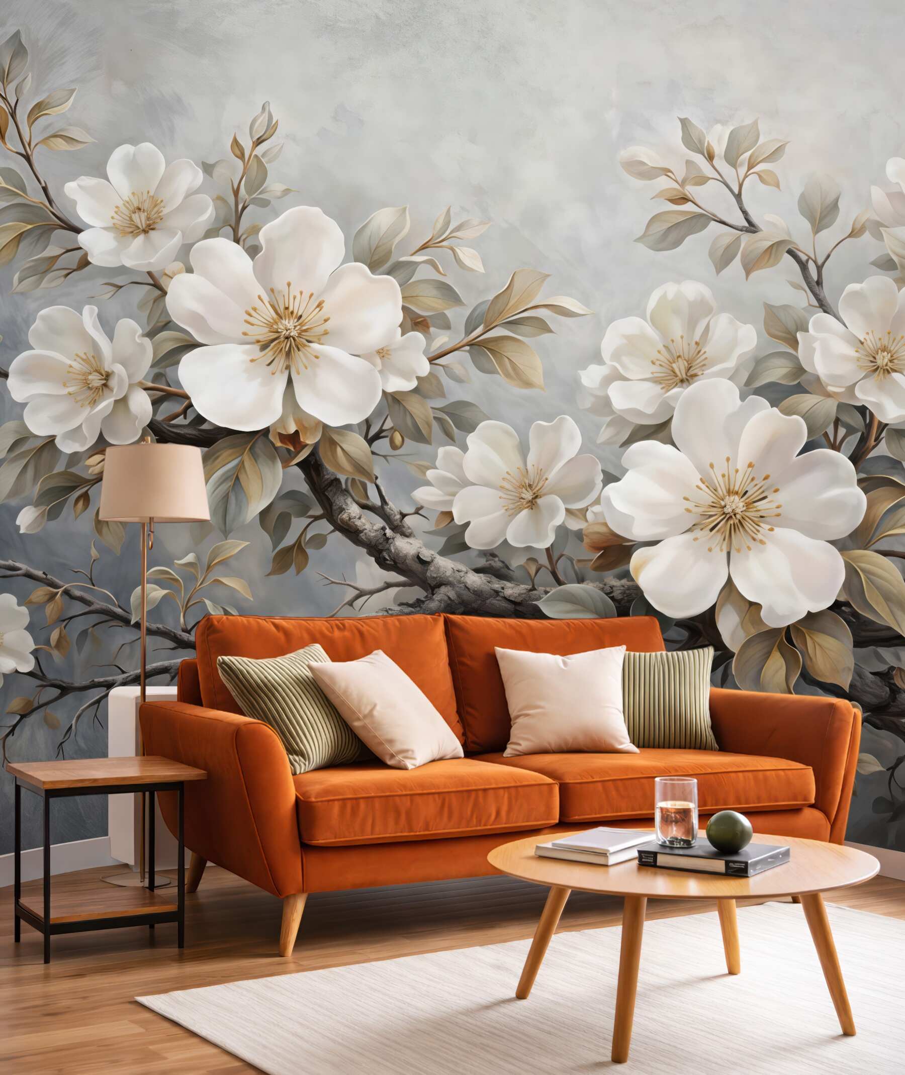 Fototapeta kremowe magnolie w blasku elegancji