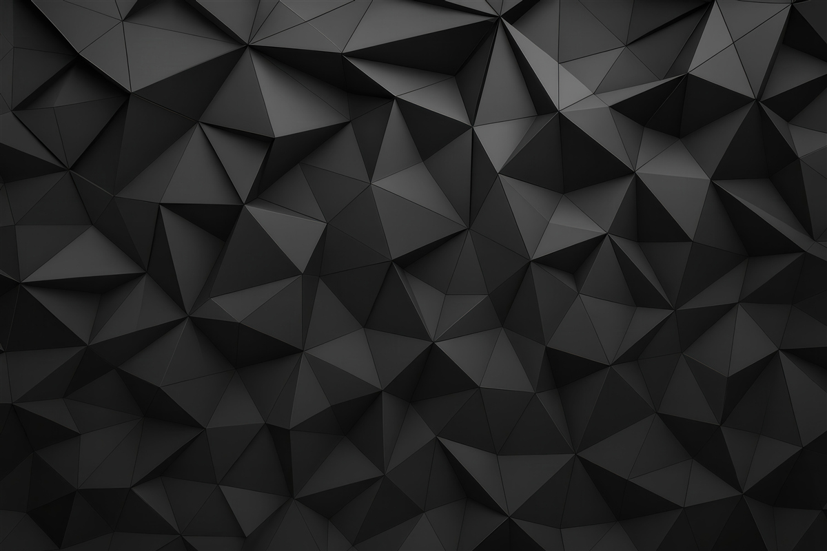 Fototapeta czarne geometryczne trójwymiarowe faktury