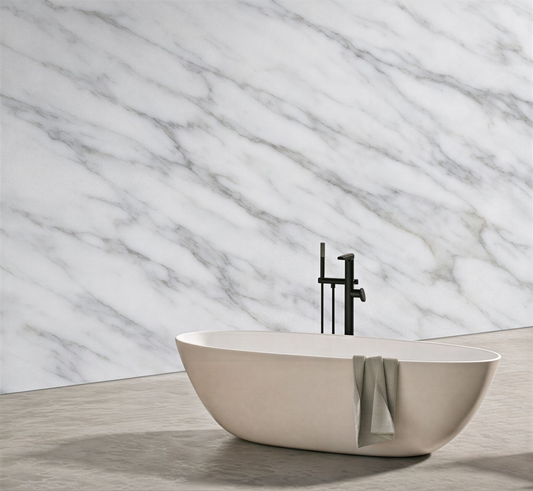 Fototapeta biały marmur w subtelnych szarościach