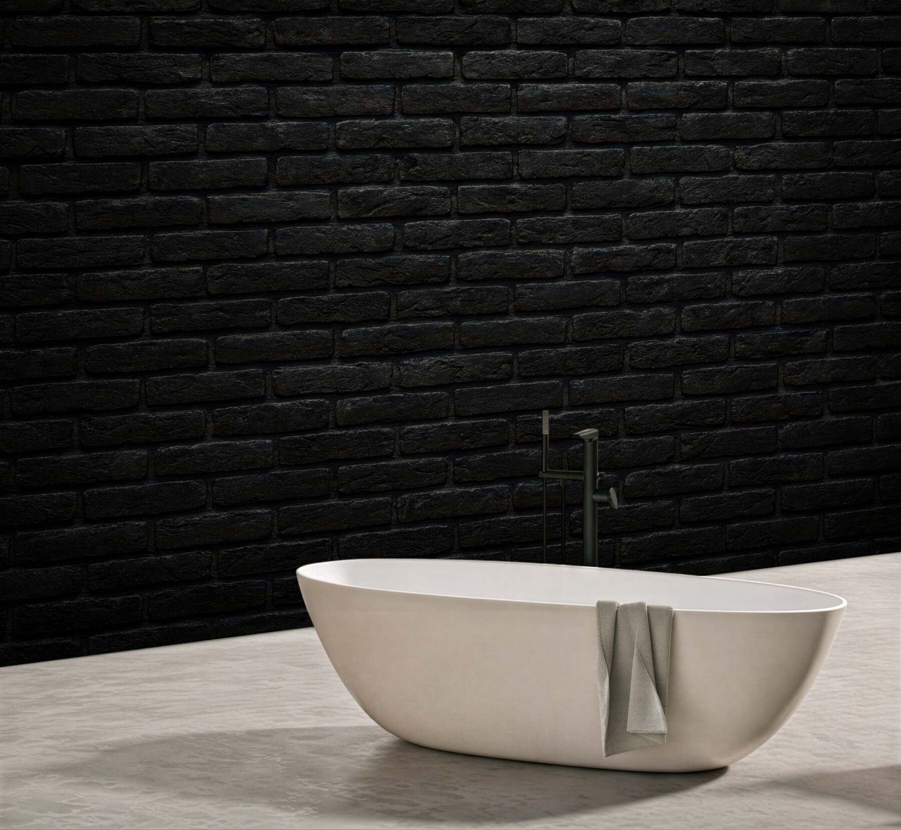 Fototapeta ciemna ceglana ściana loftowa