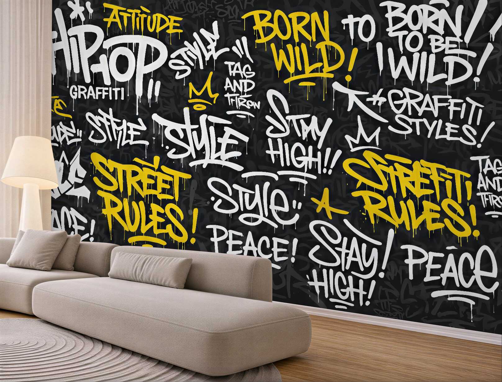 Fototapeta hip-hopowy graffiti styl uliczny