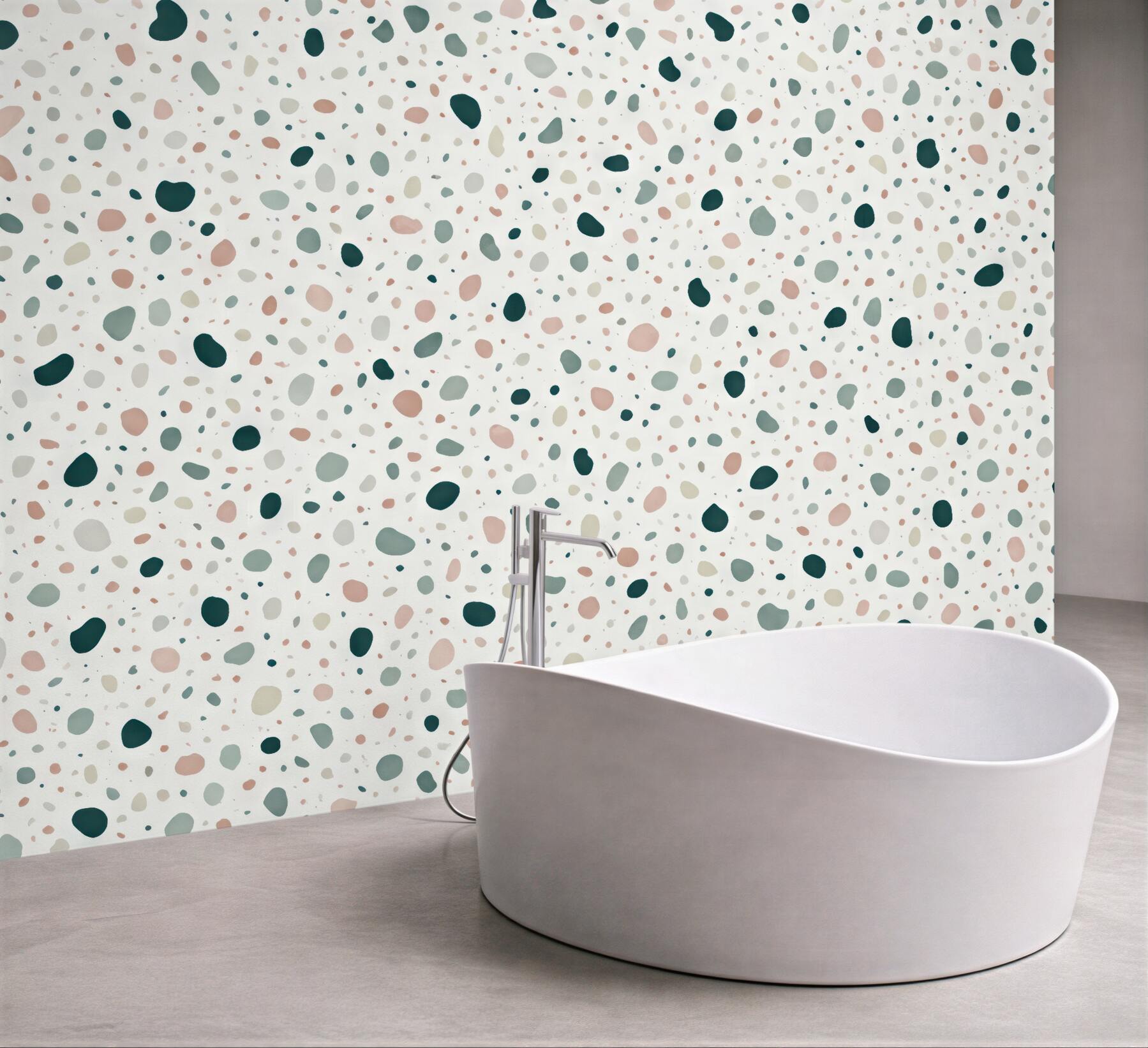 Fototapeta pastelowe terrazzo w subtelnym stylu