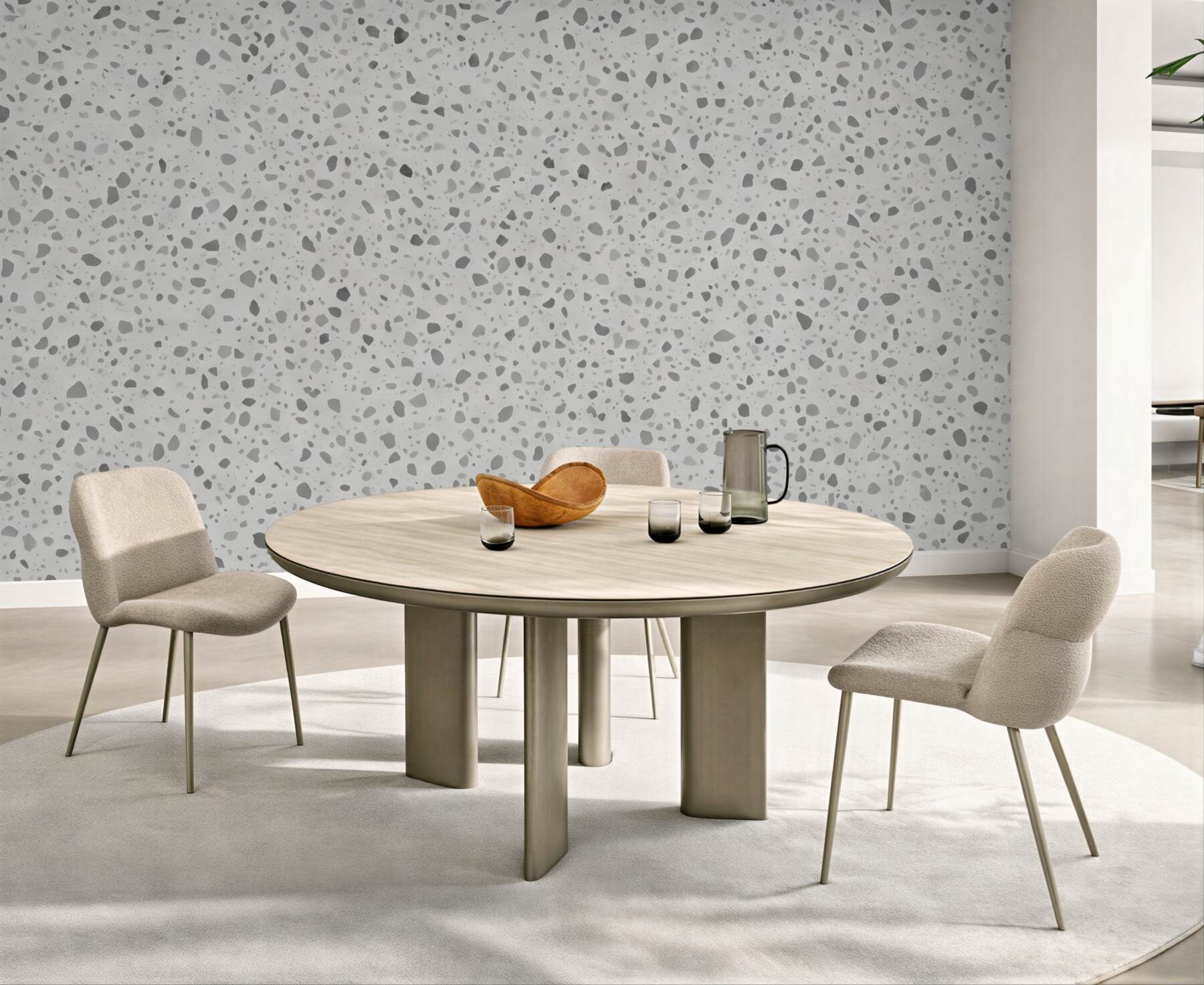 Fototapeta szare terrazzo w nowoczesnym stylu