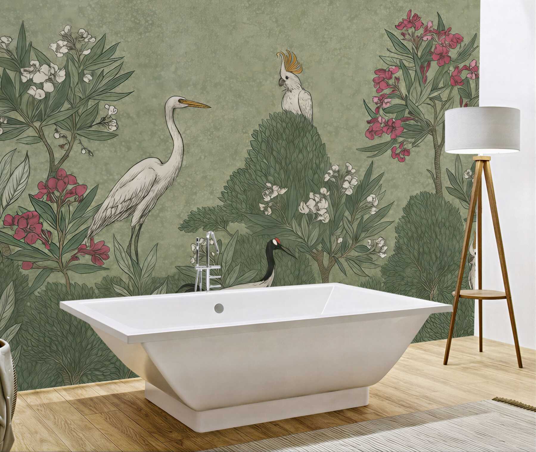 Fototapeta egzotyczne ptaki w botanicznym ogrodzie