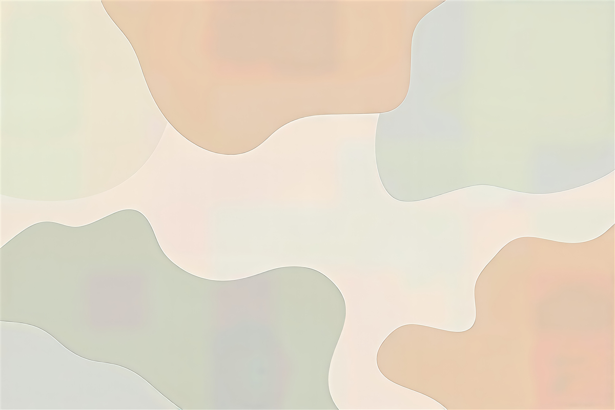 Fototapeta organiczne pastelowe formy abstrakcyjne