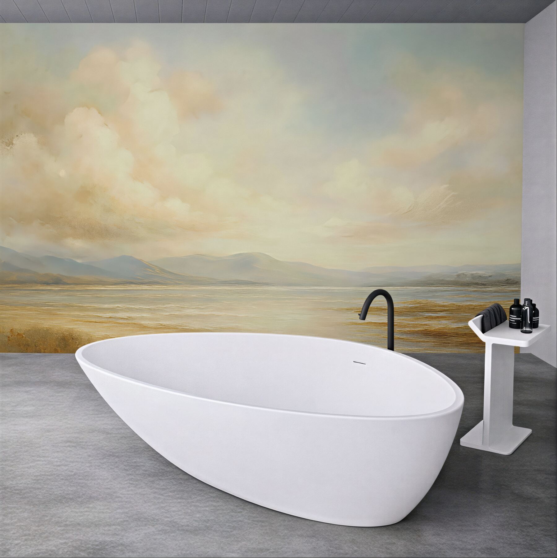 Fototapeta złoty spokój nad jeziorem