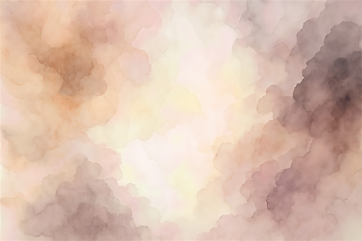 Fototapeta akwarelowa mgła w beżowych tonach