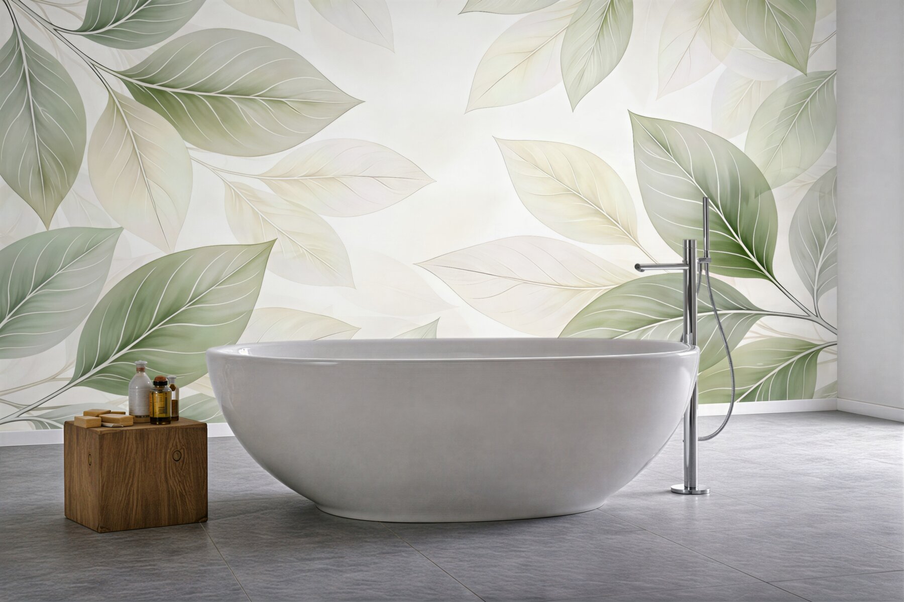 Fototapeta pastelowe liście w delikatnej harmonii