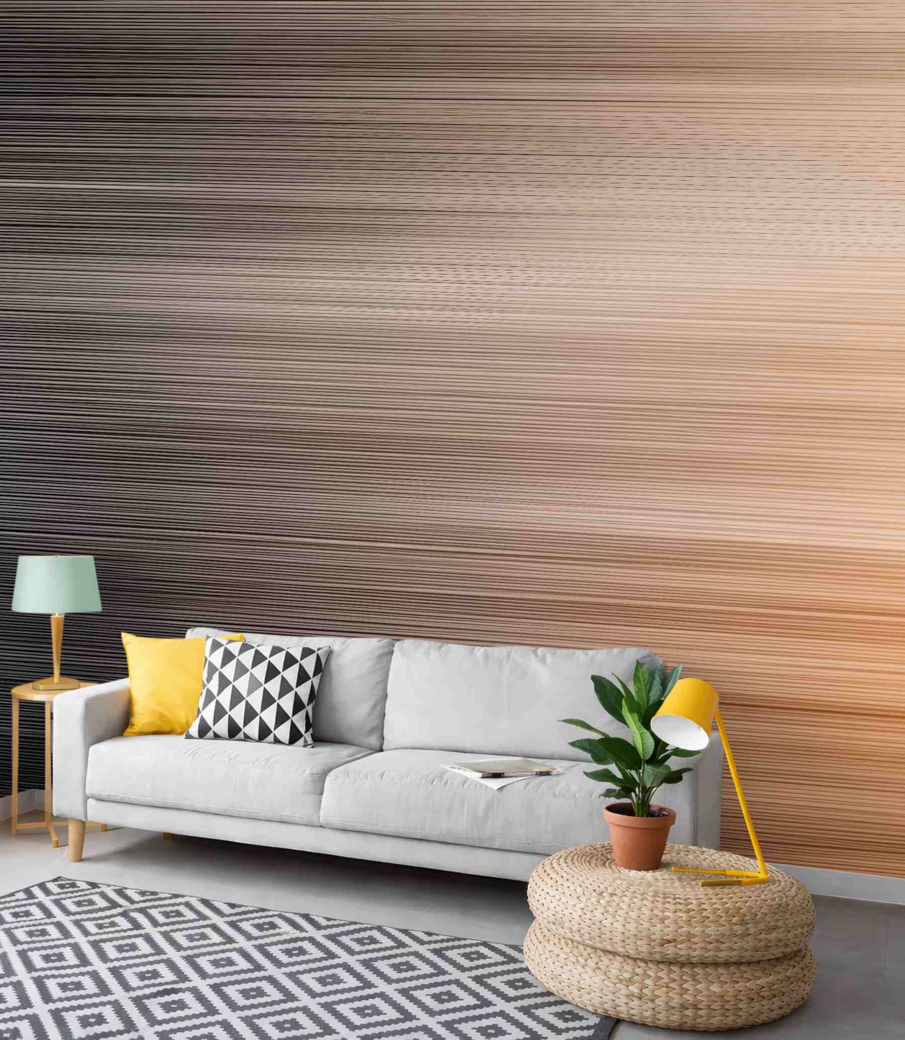 Fototapeta miedziany gradient z subtelnymi liniami