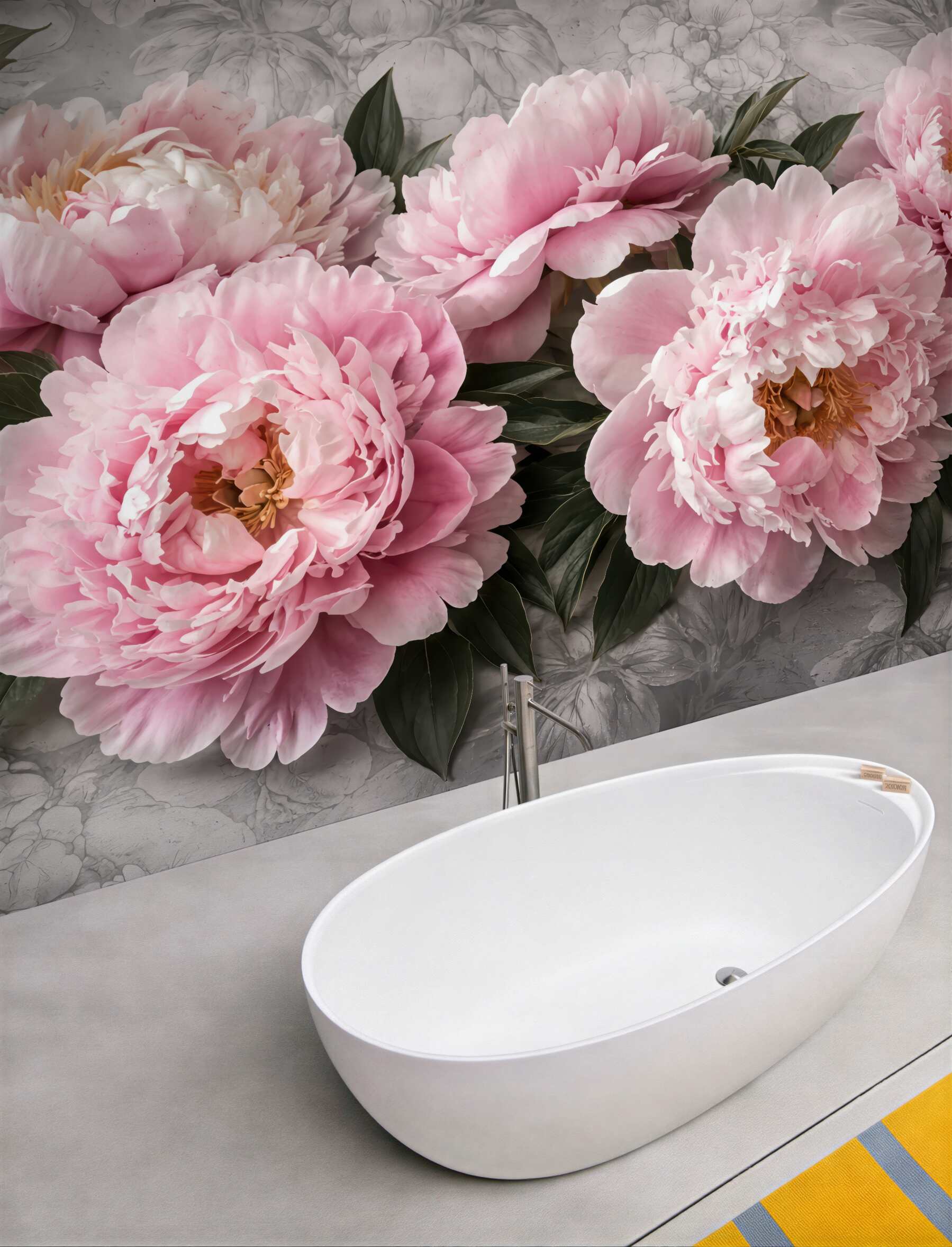 Fototapeta różowe piwonie w eleganckim rozkwicie